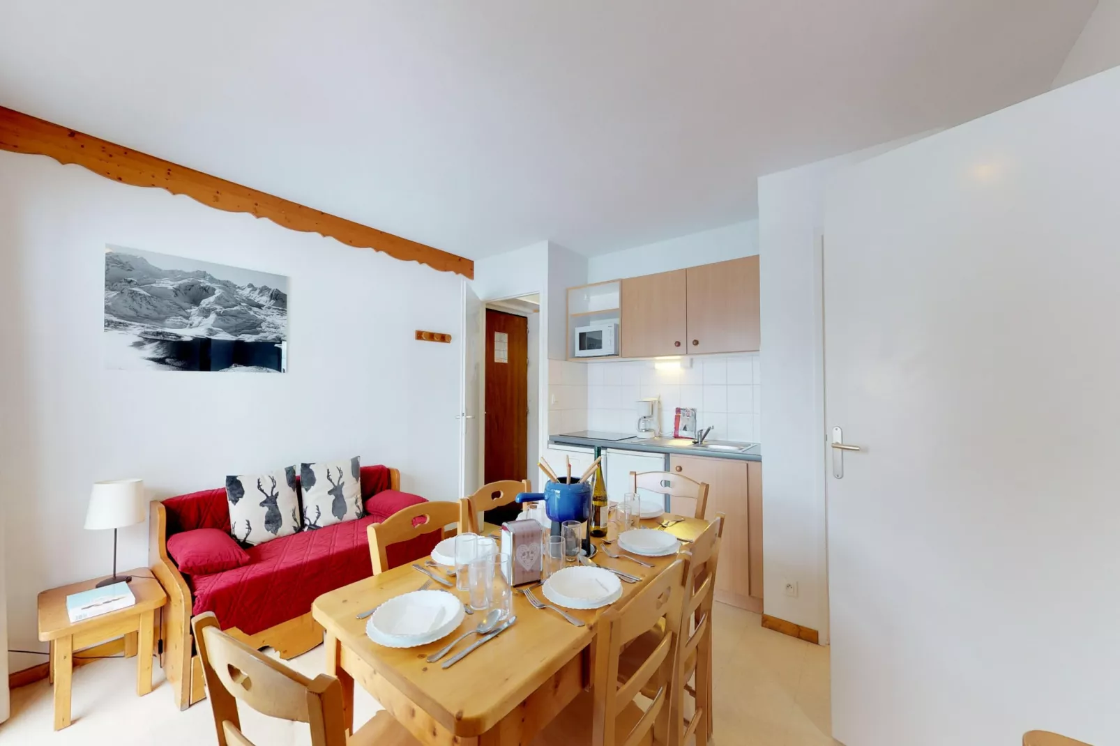 Balcons B 017 - PARC NAT. VANOISE appart. 6 pers.-Living room