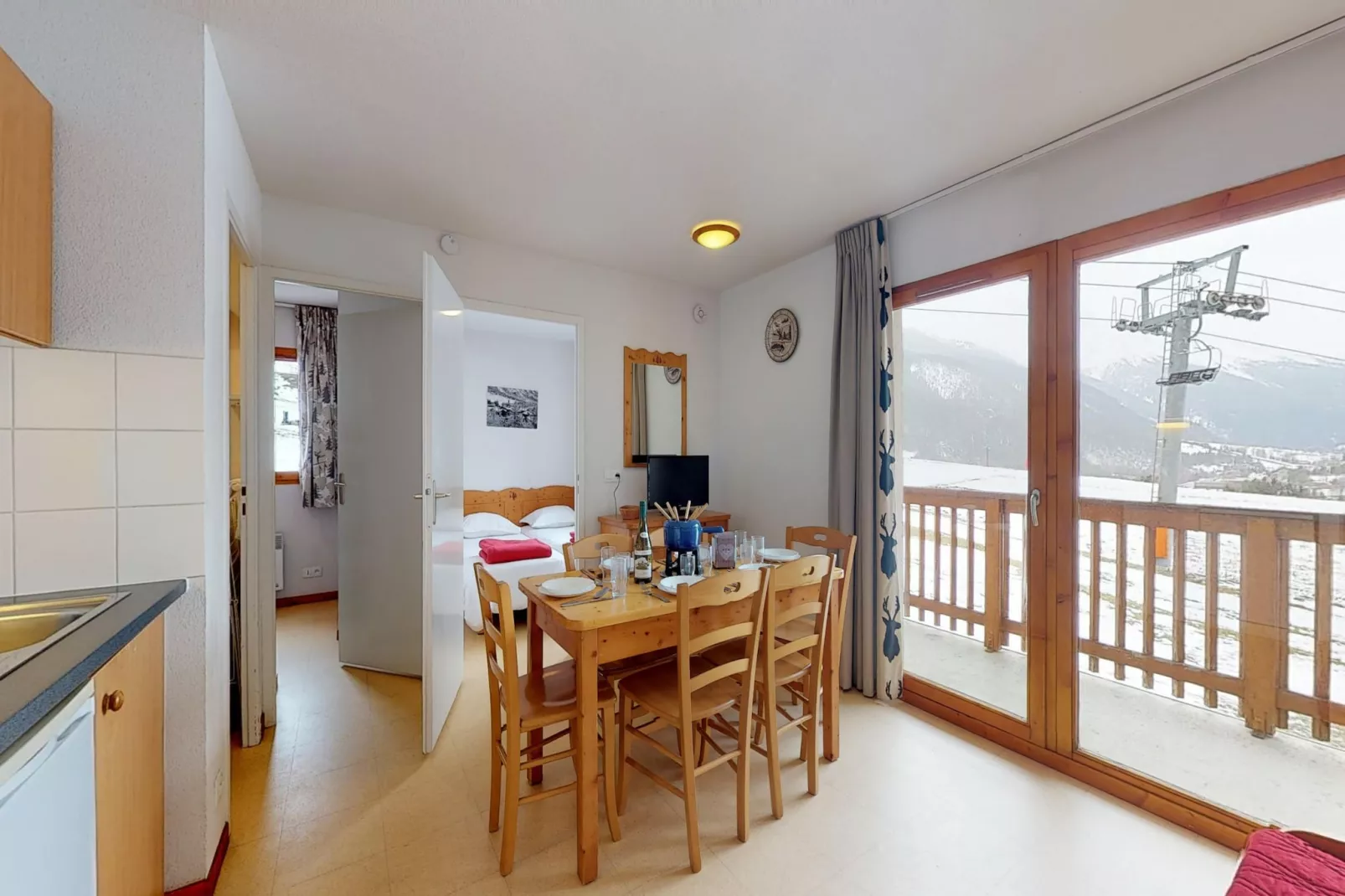 Balcons B 017 - PARC NAT. VANOISE appart. 6 pers.-Living room