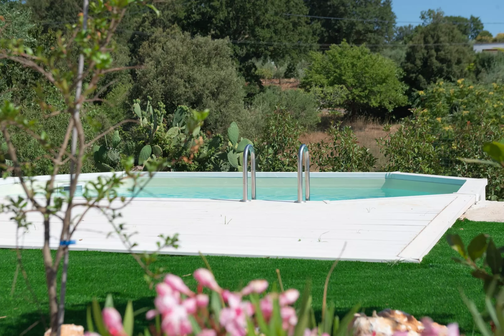 Trulli Cesare in Locorotondo-Gardens summer