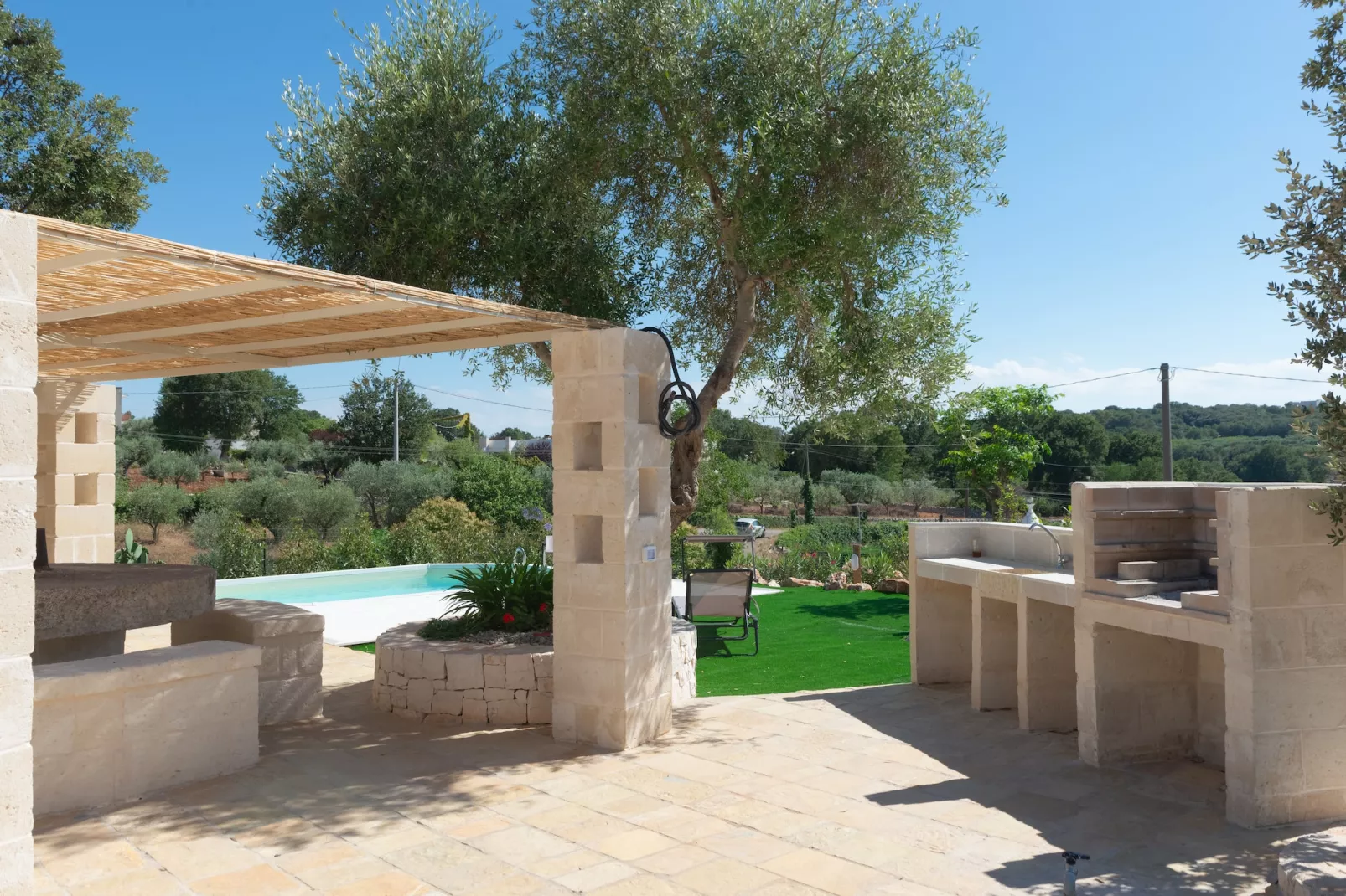Trulli Cesare in Locorotondo-Gardens summer