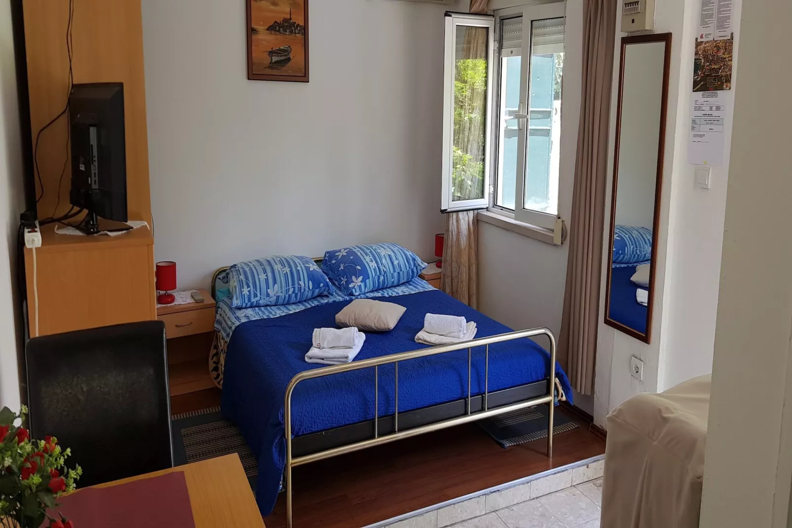 Apartment Mateo Lapad - Studio Apartment with Terrace and Garden View-Bedroom