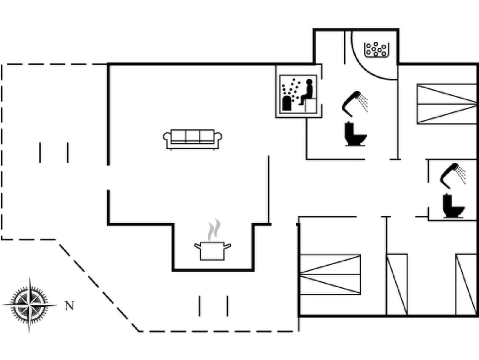 "Soile" - 12km from the sea-Inside