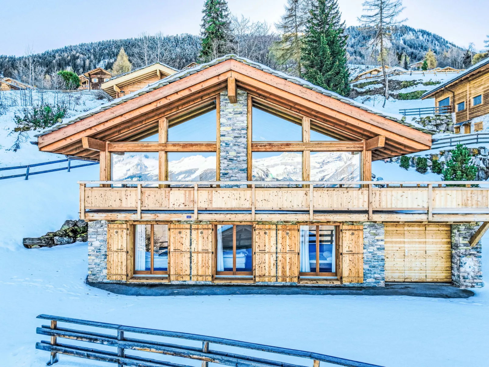 Chalet Flocon de Neige-Draußen