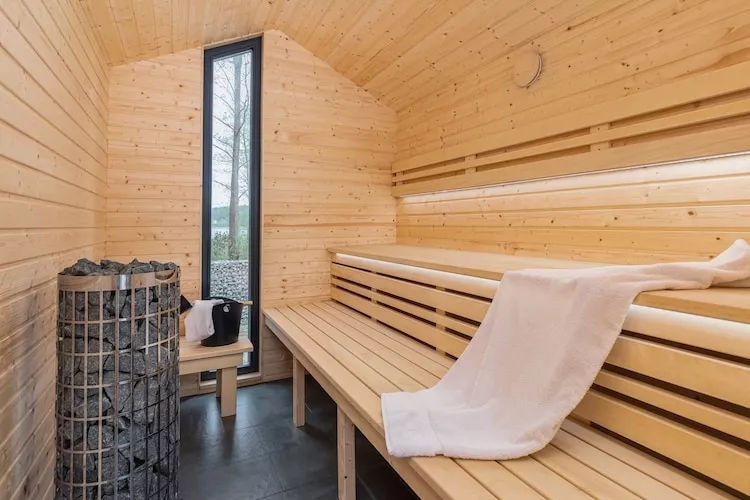Dom wakacyjny dla 5 osób nad jeziorem Wisełka-Sauna