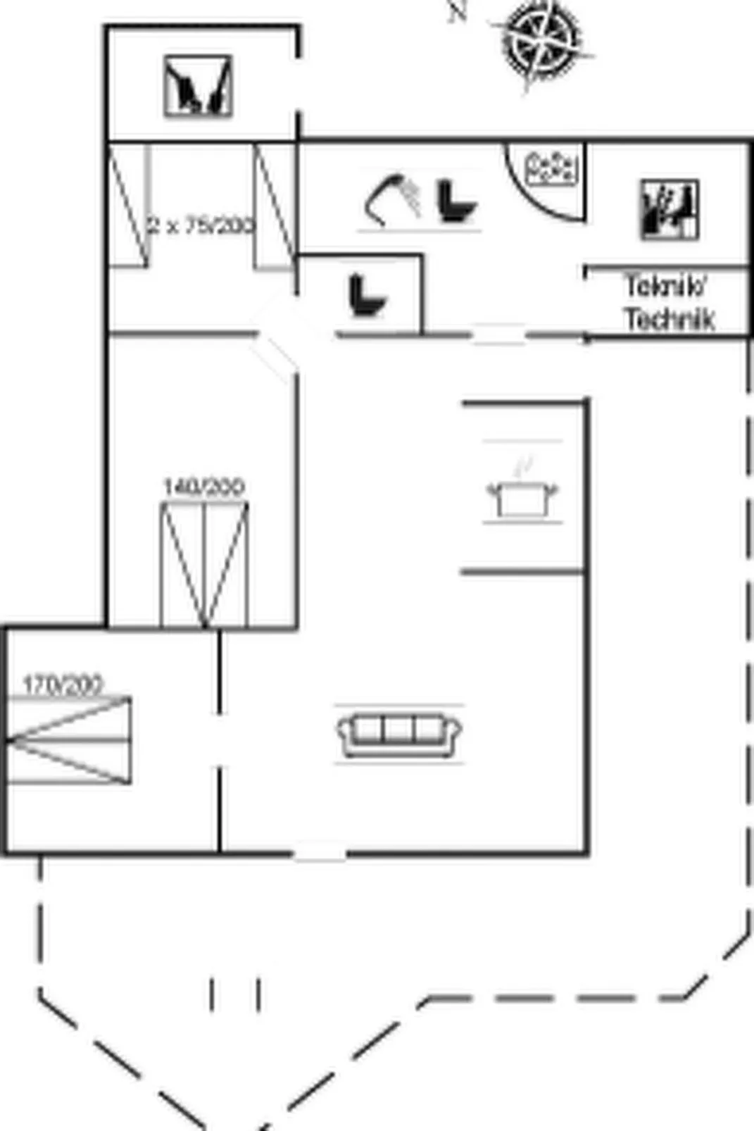 "Erland" - 500m from the sea-Inside