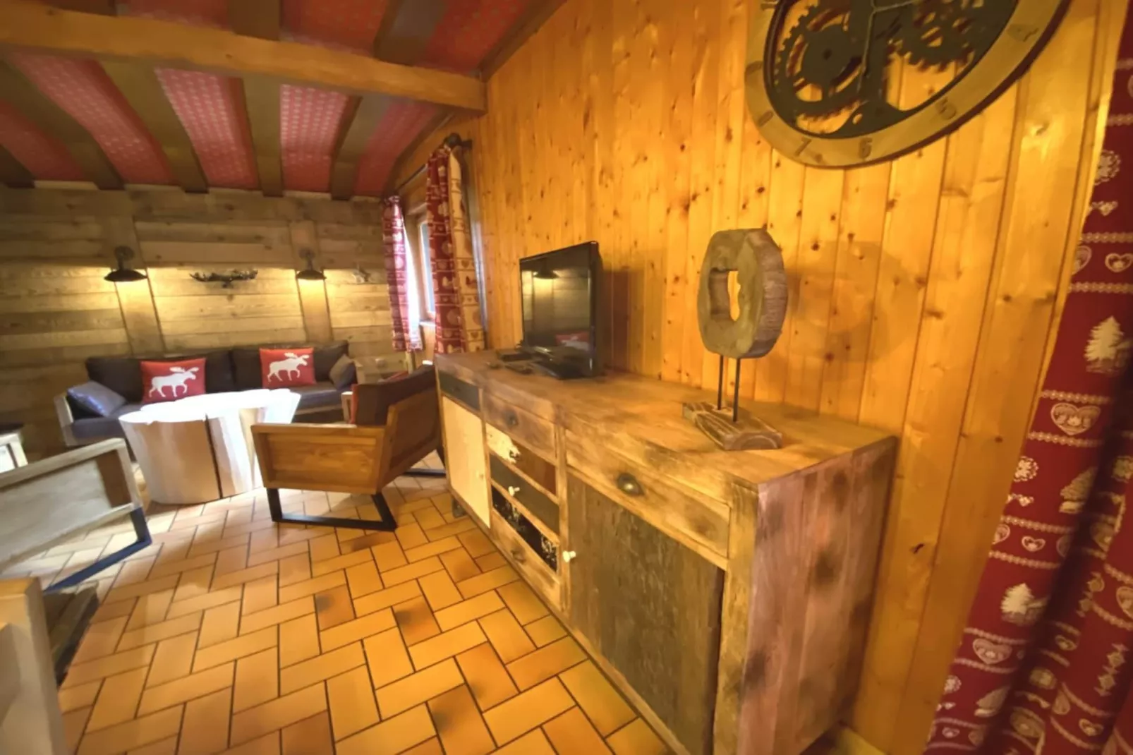 LE TRAPPEUR  Chalet en bois vue montagne-Living room