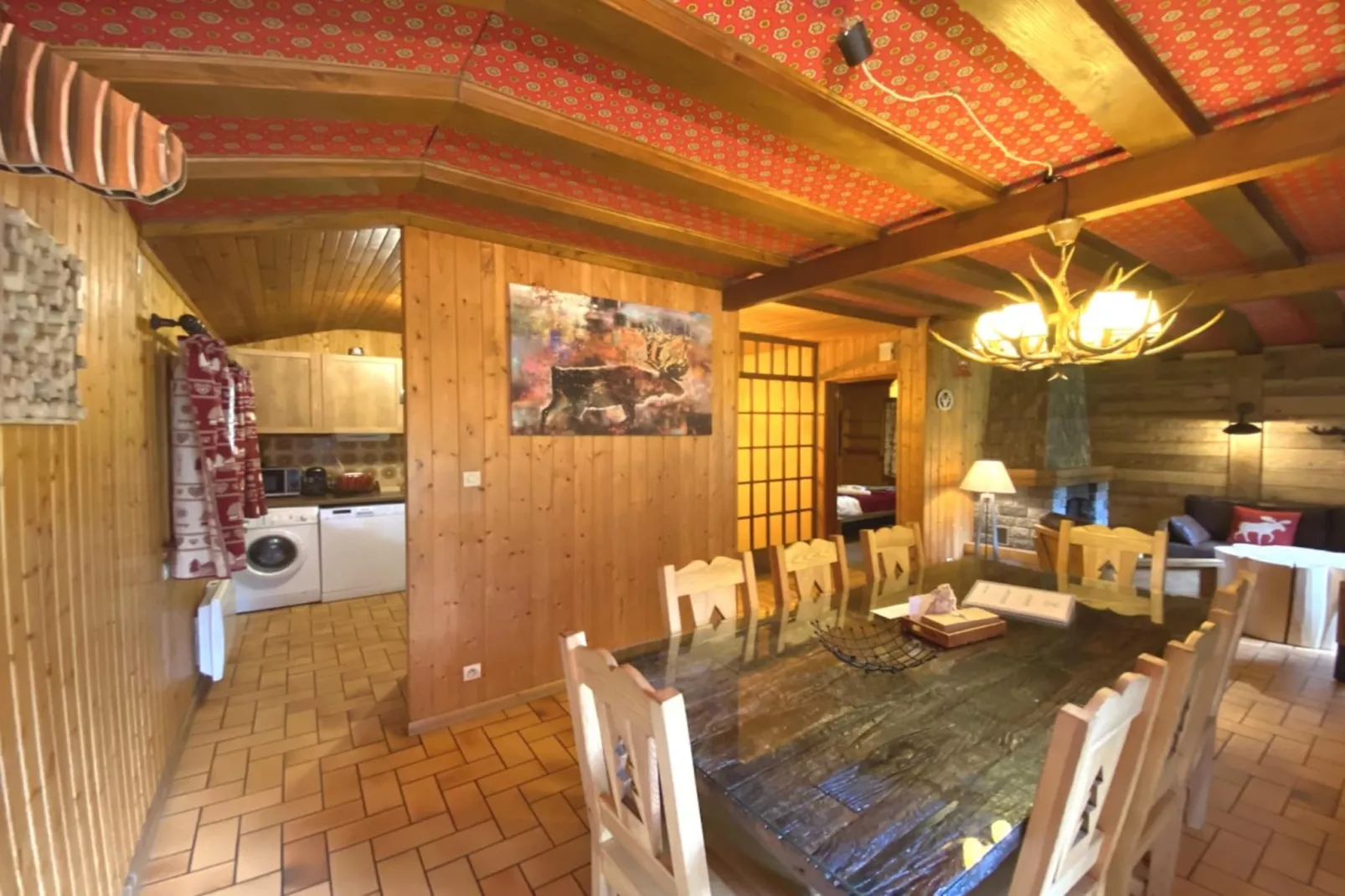 LE TRAPPEUR  Chalet en bois vue montagne-Living room