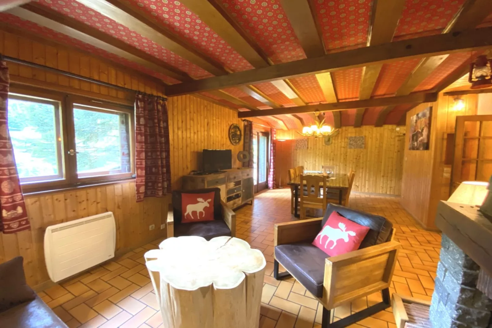 LE TRAPPEUR  Chalet en bois vue montagne-Living room