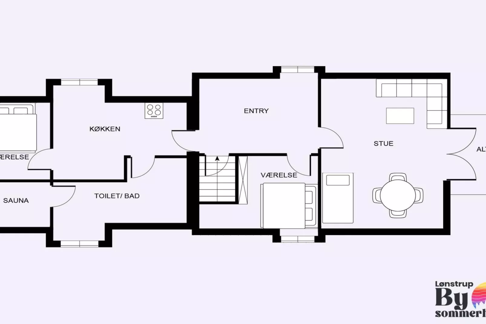 Maison de vacances avec vue sur la mer du Nord-Intérieur