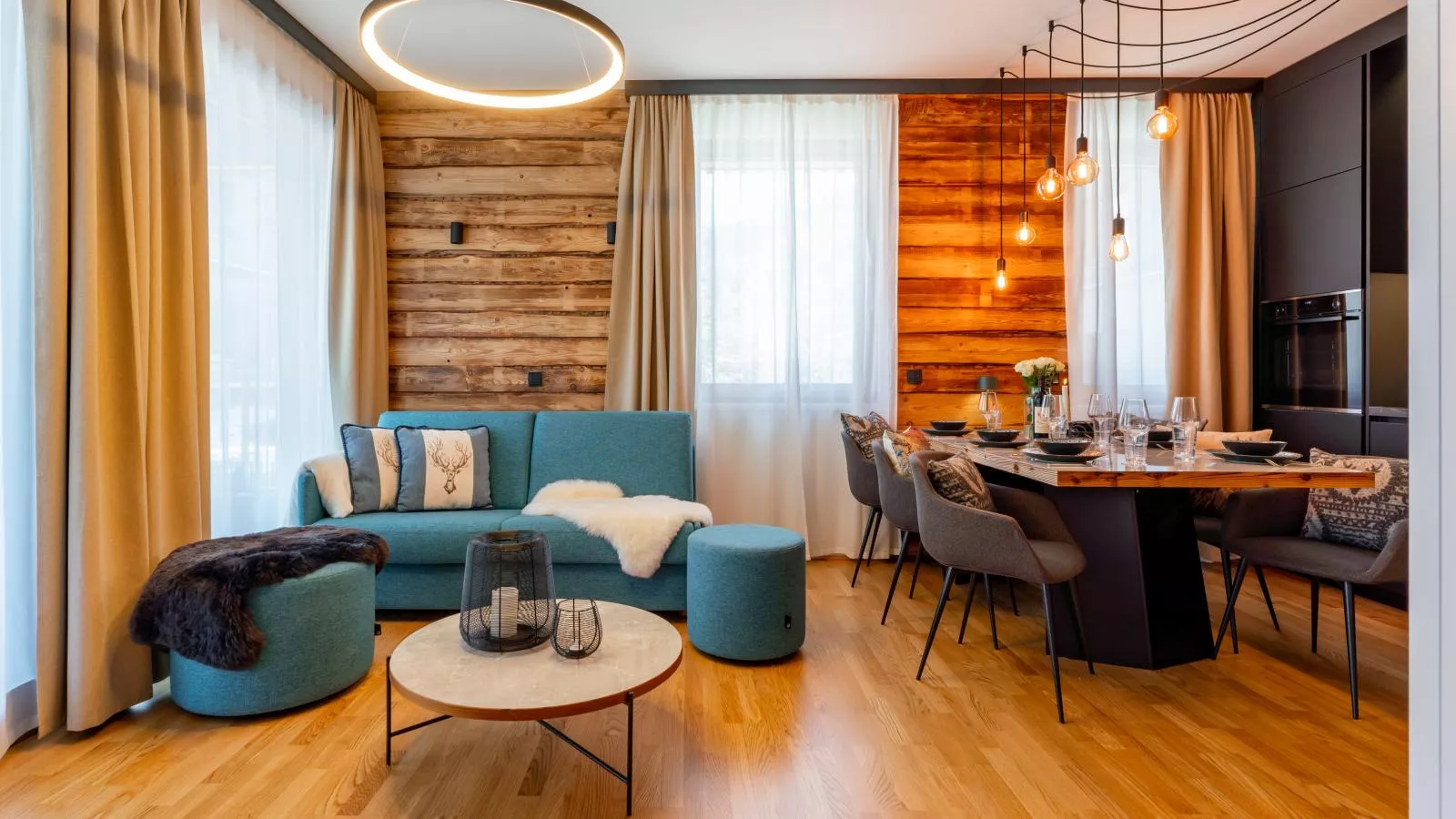 Zirbennest Sonnenalpe Nassfeld-Living room