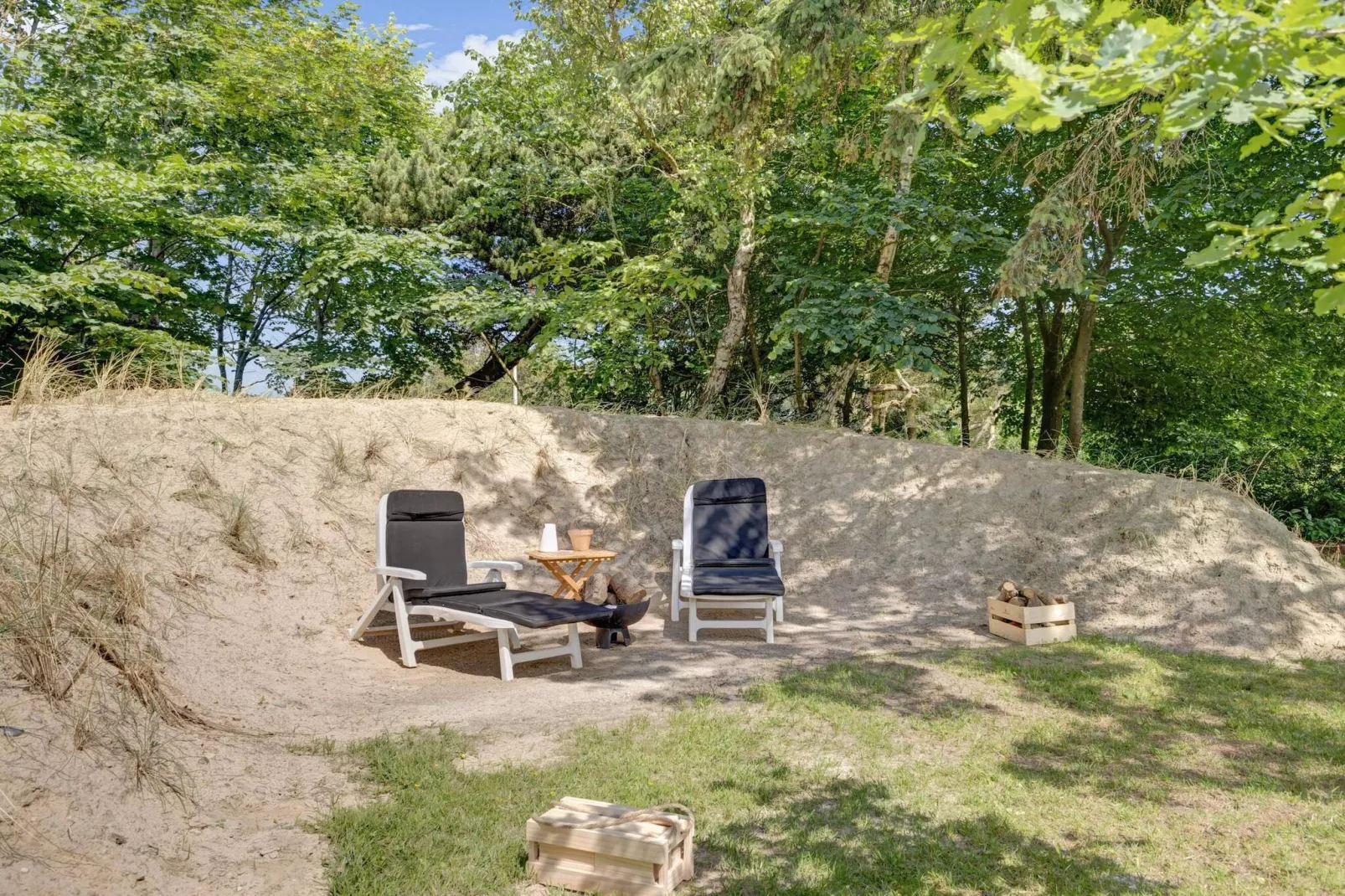 Ferienhaus in Hjørring im Innenhof