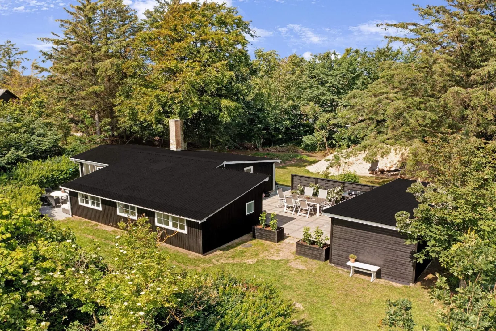 Ferienhaus in Hjørring im Innenhof-Außenbereich