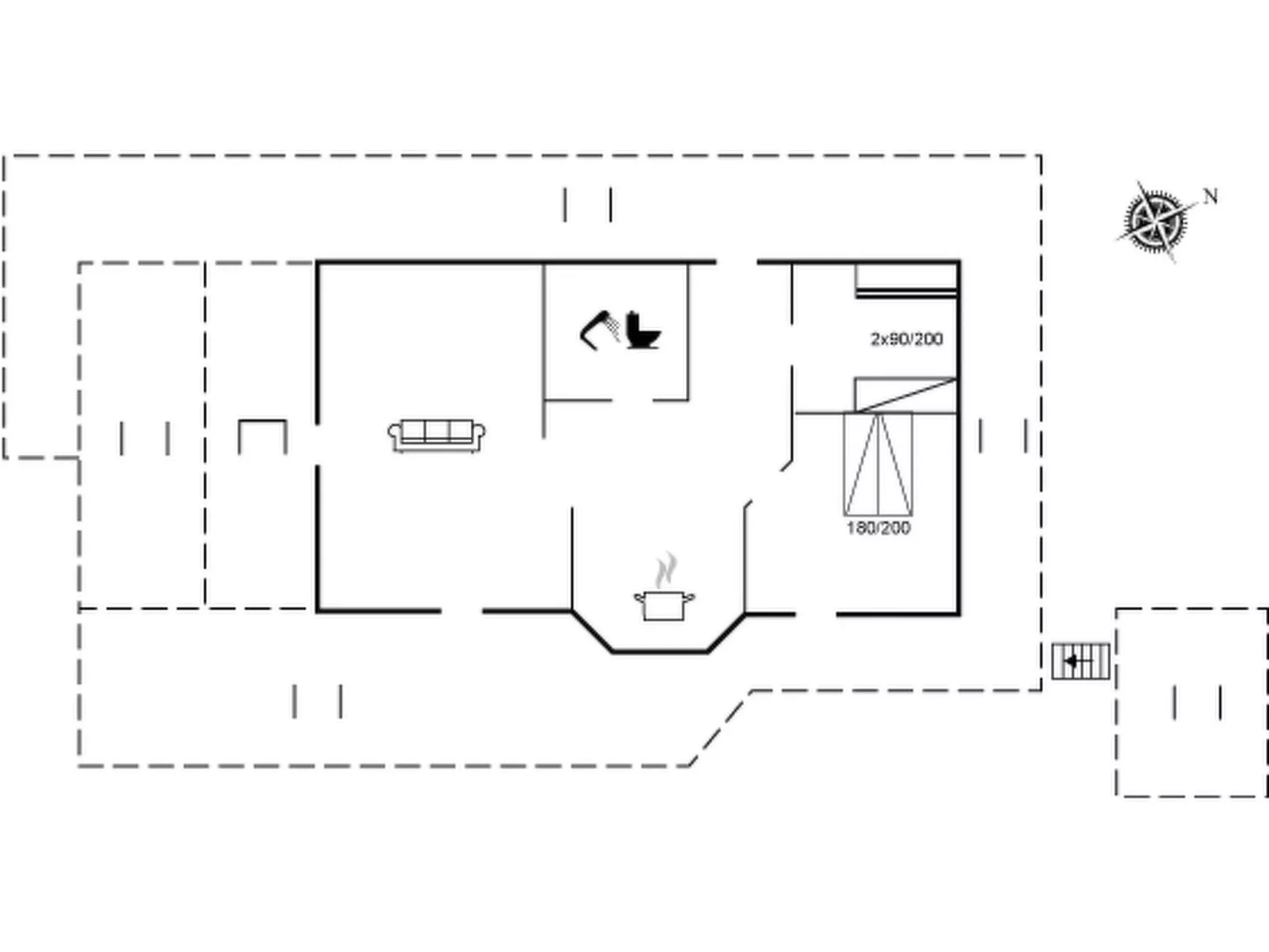 "Harthwik" - 10m from the sea-Inside