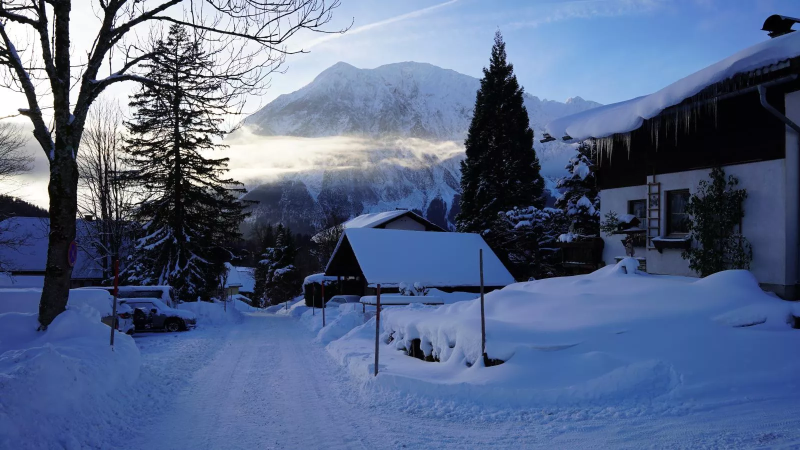 Holzchalet Tauplitz-Gebiet Winter 1 km