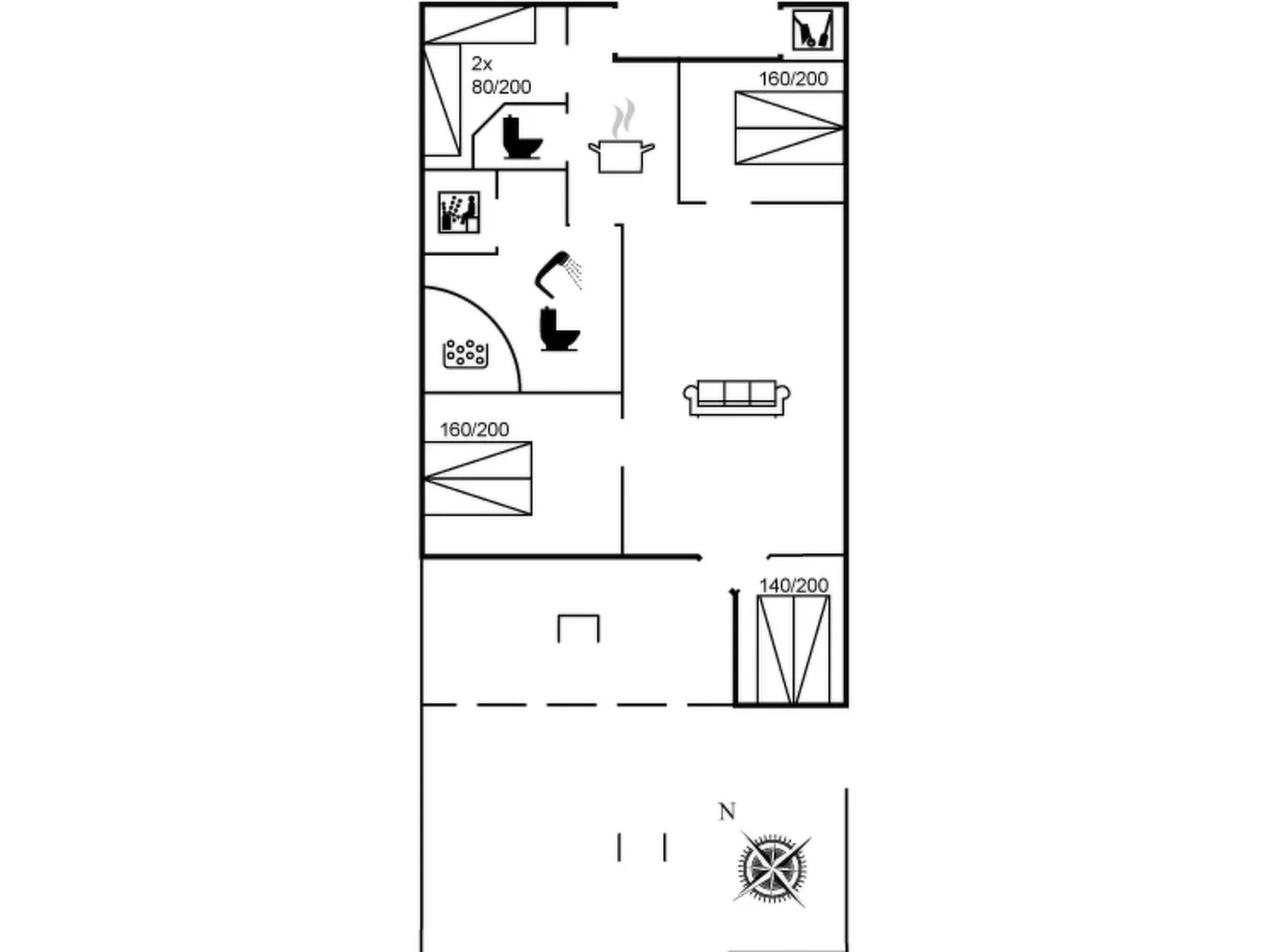 "Hithin" - 800m from the sea-Inside