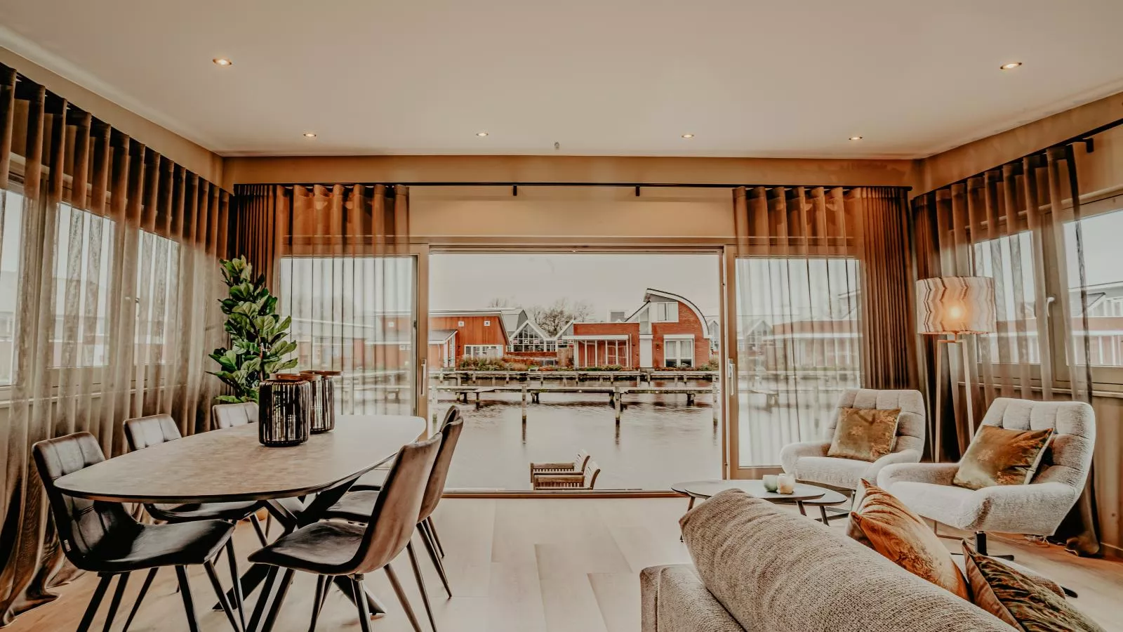 Woonark De Woude-Living room