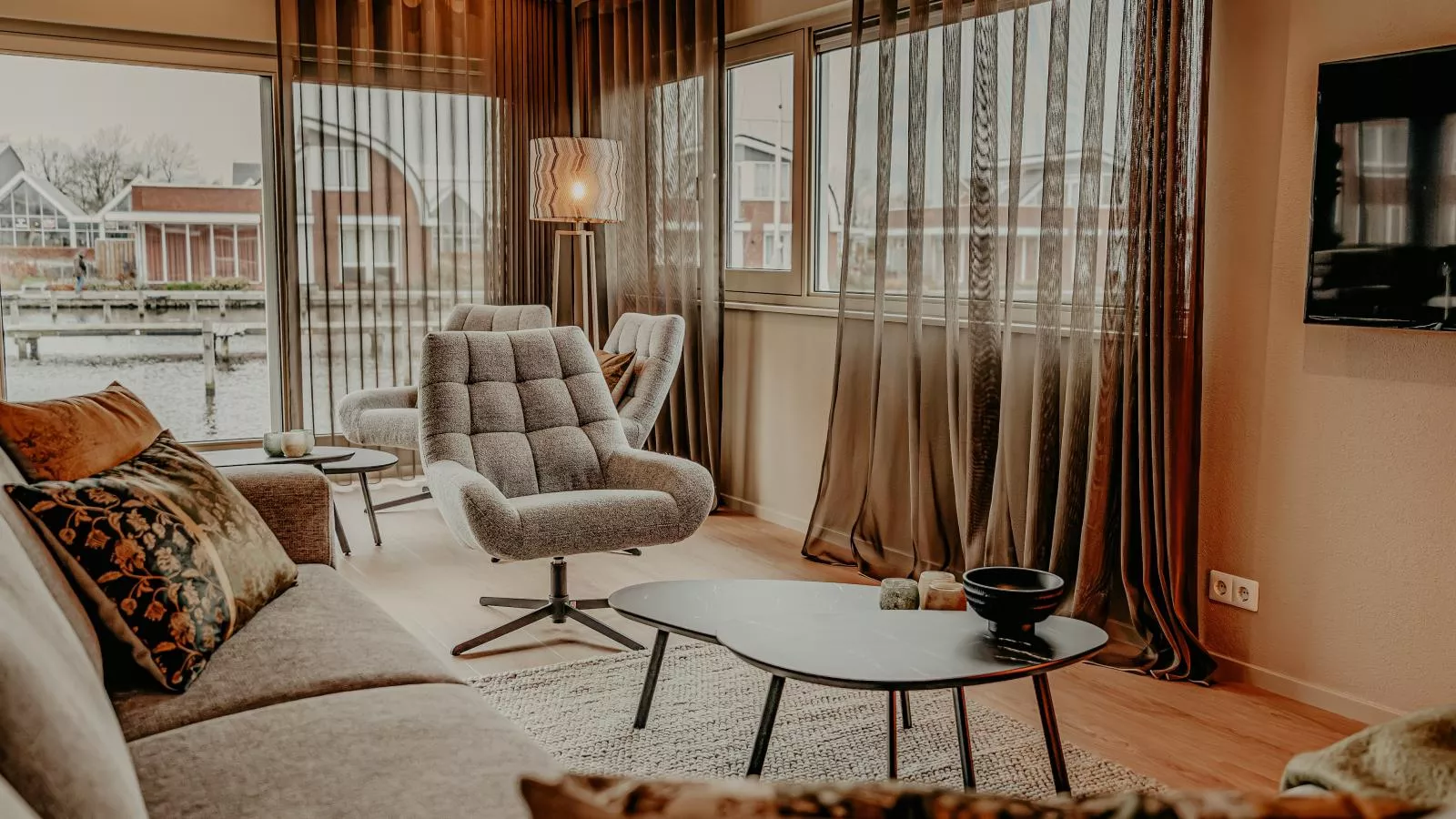 Woonark De Woude-Living room