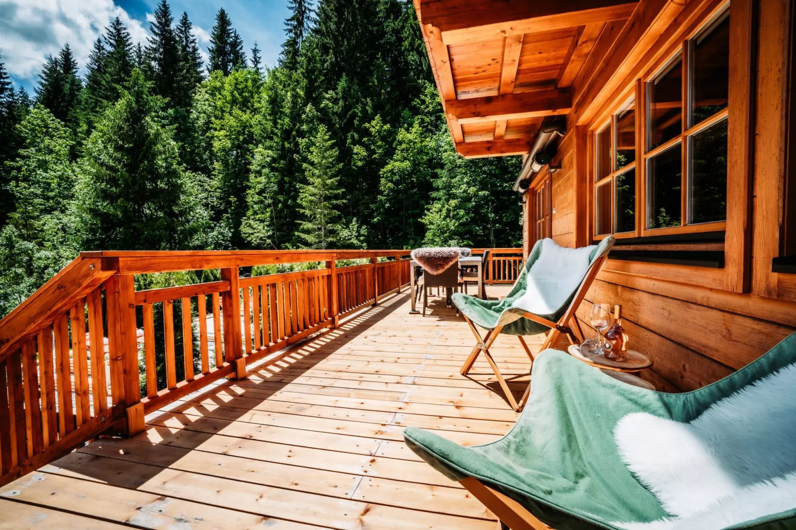 Chalet Gamsglück in Waidring-Terrace balcony