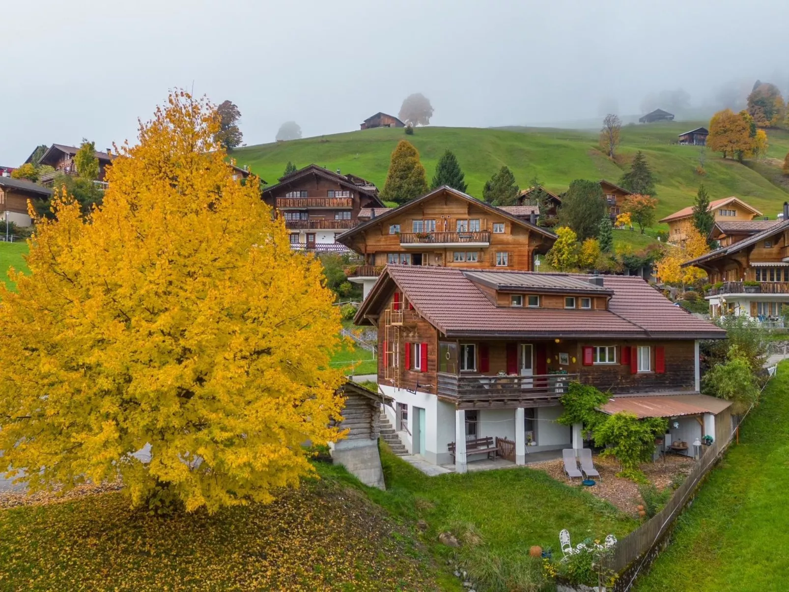 Serviced Apartment Chalet Bärgblüml i Ha-Outside