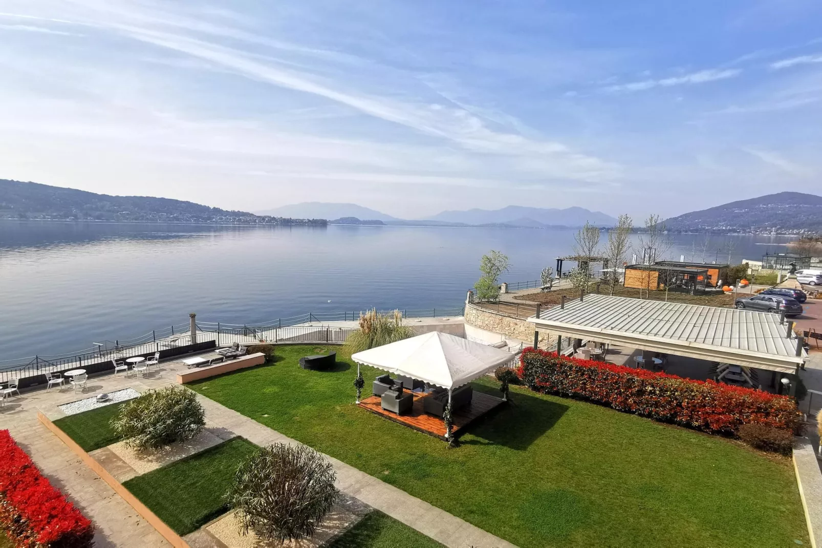 Residence Antico Verbano Meina-Trilo 6-Aussicht Sommer