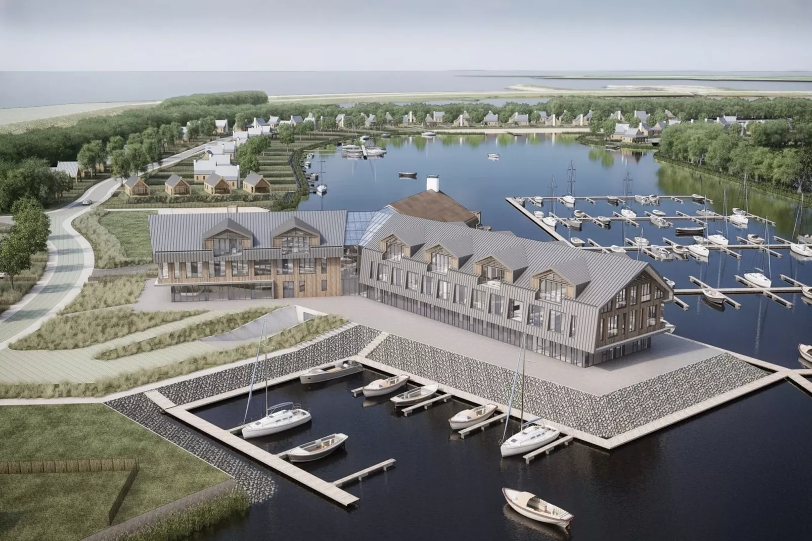 Harbour Loft1J-havenzicht-Areas summer 20km