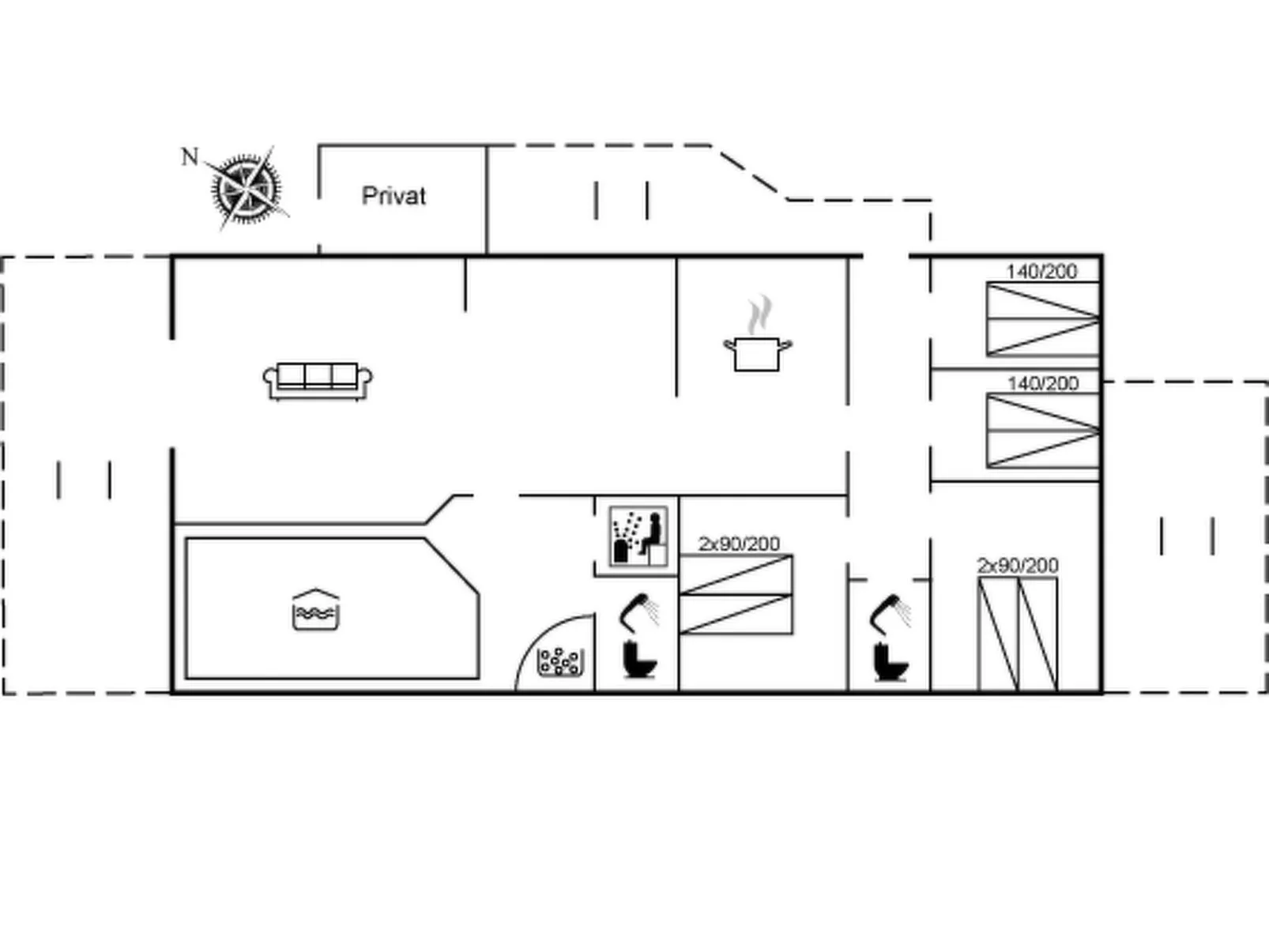 "Matthias" - 300m from the sea-Inside