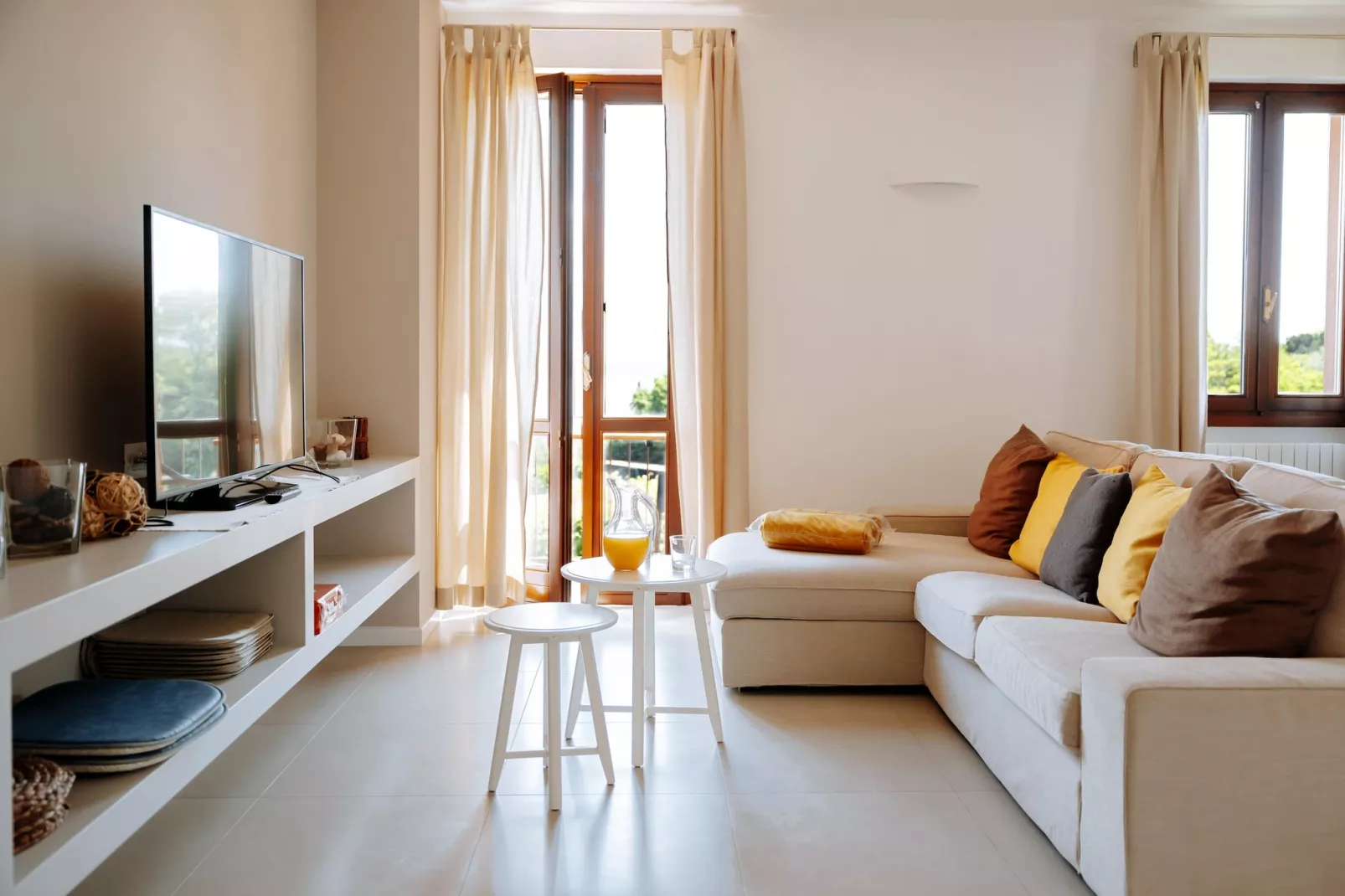 Apartment Limone Residence Nautic Resort San Carlo Gargnano-Quadrilo 110qm-Living room