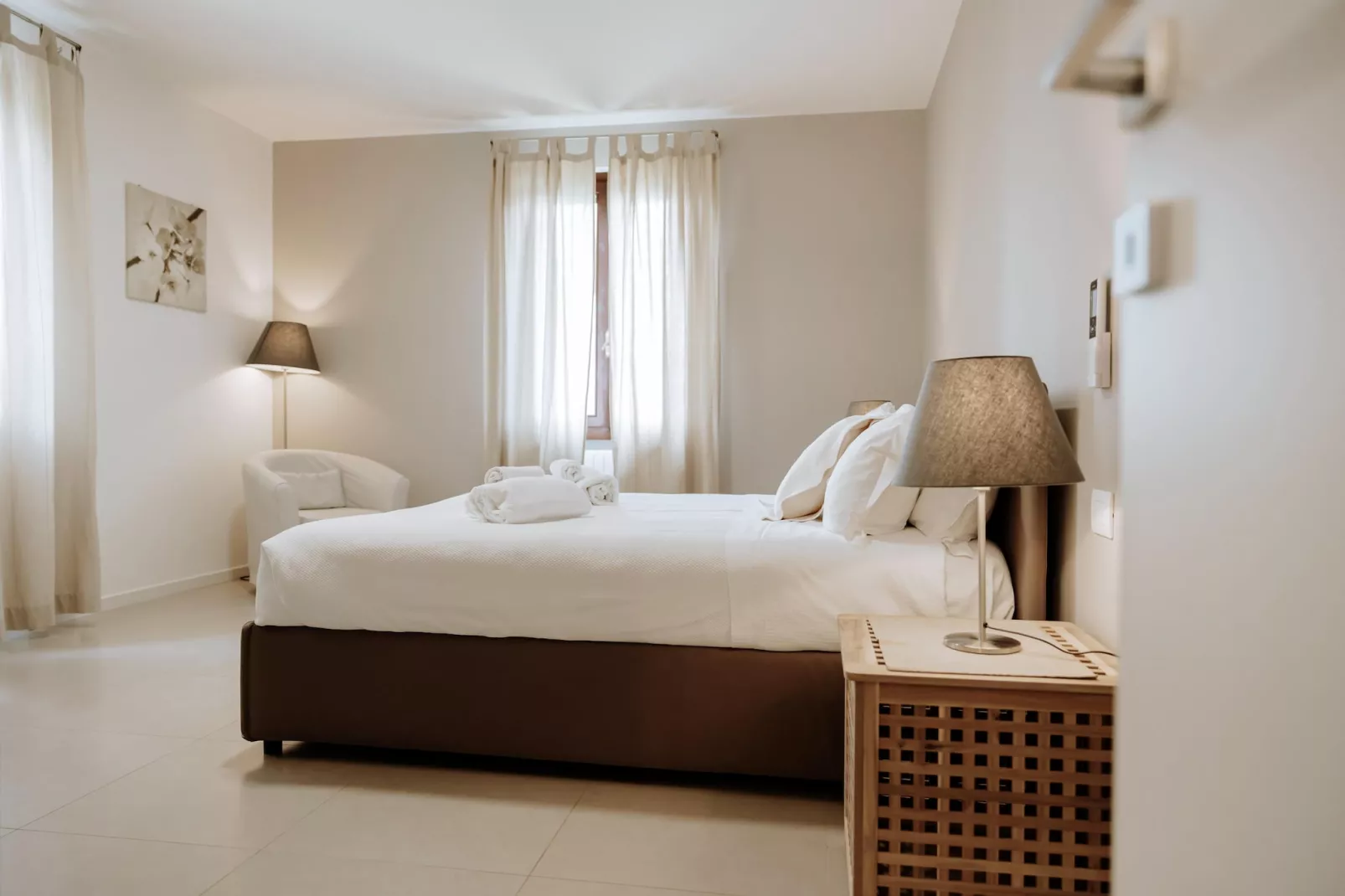 Apartment Limone Residence Nautic Resort San Carlo Gargnano-Quadrilo 110qm-Bedroom