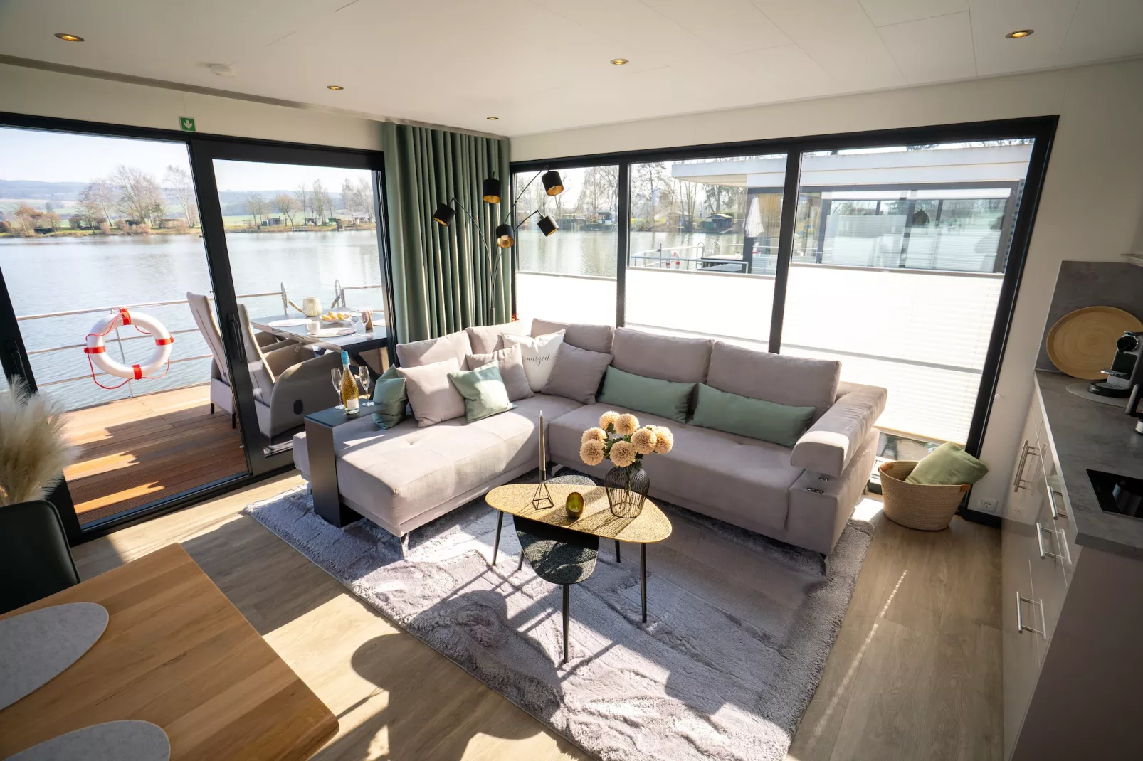 Hausboot in Höxter-Living room