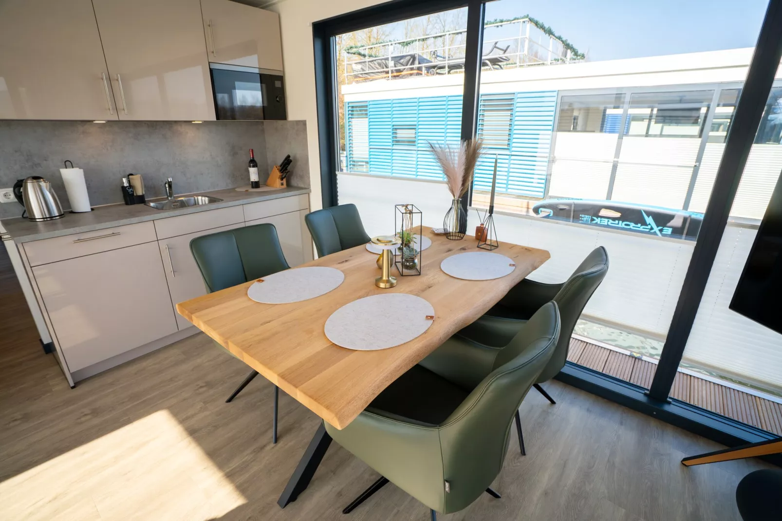 Hausboot in Höxter-Kitchen