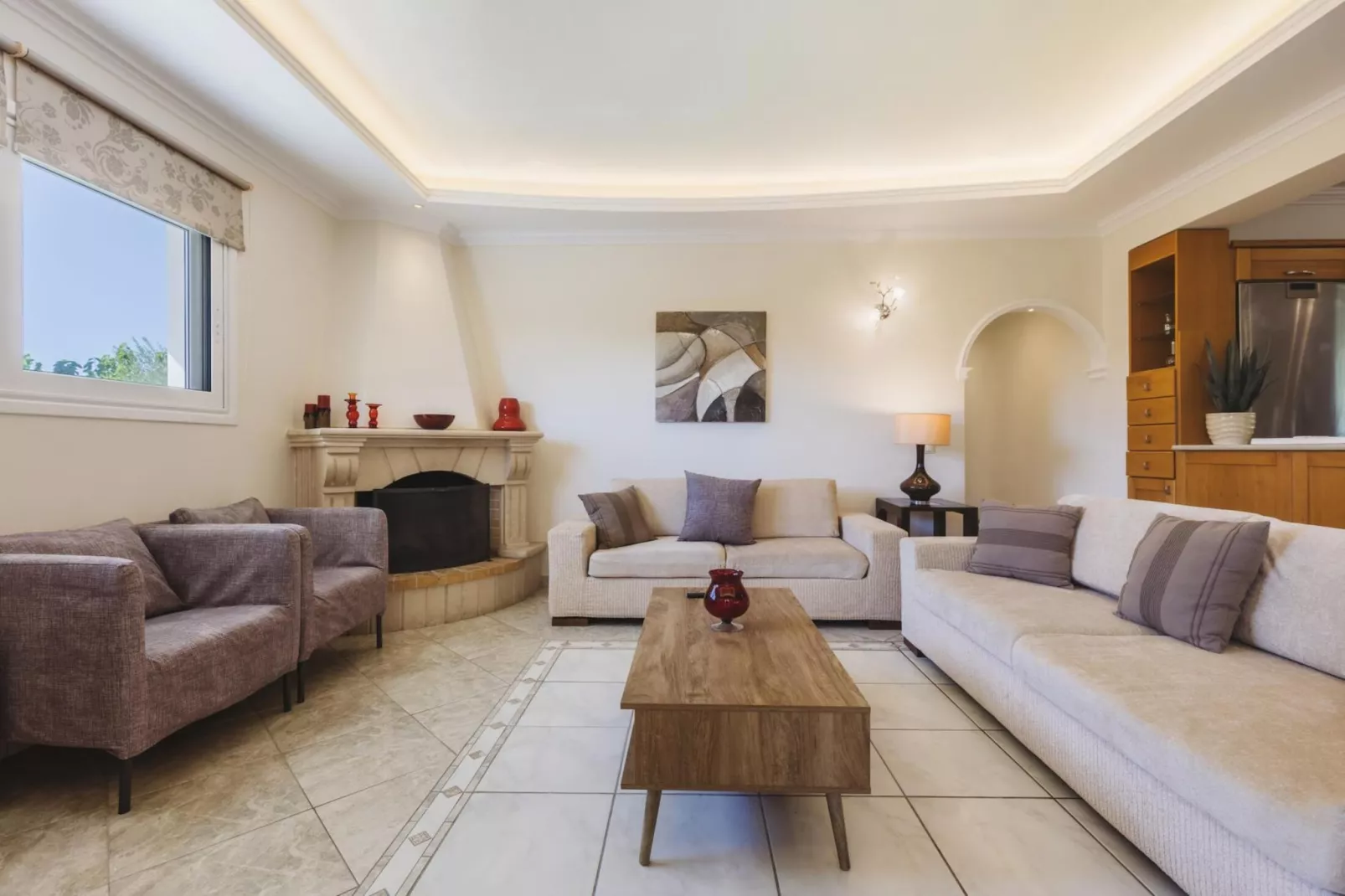 Villa Lilly with private pool-Living room