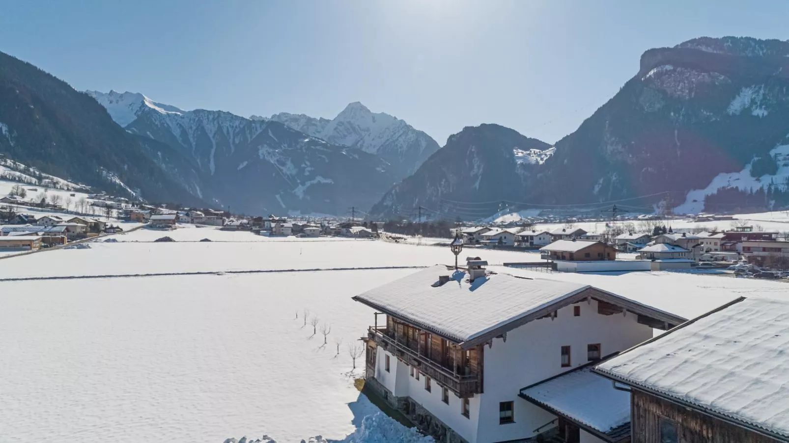 Blick zum Mayrhofen-Extérieur hiver