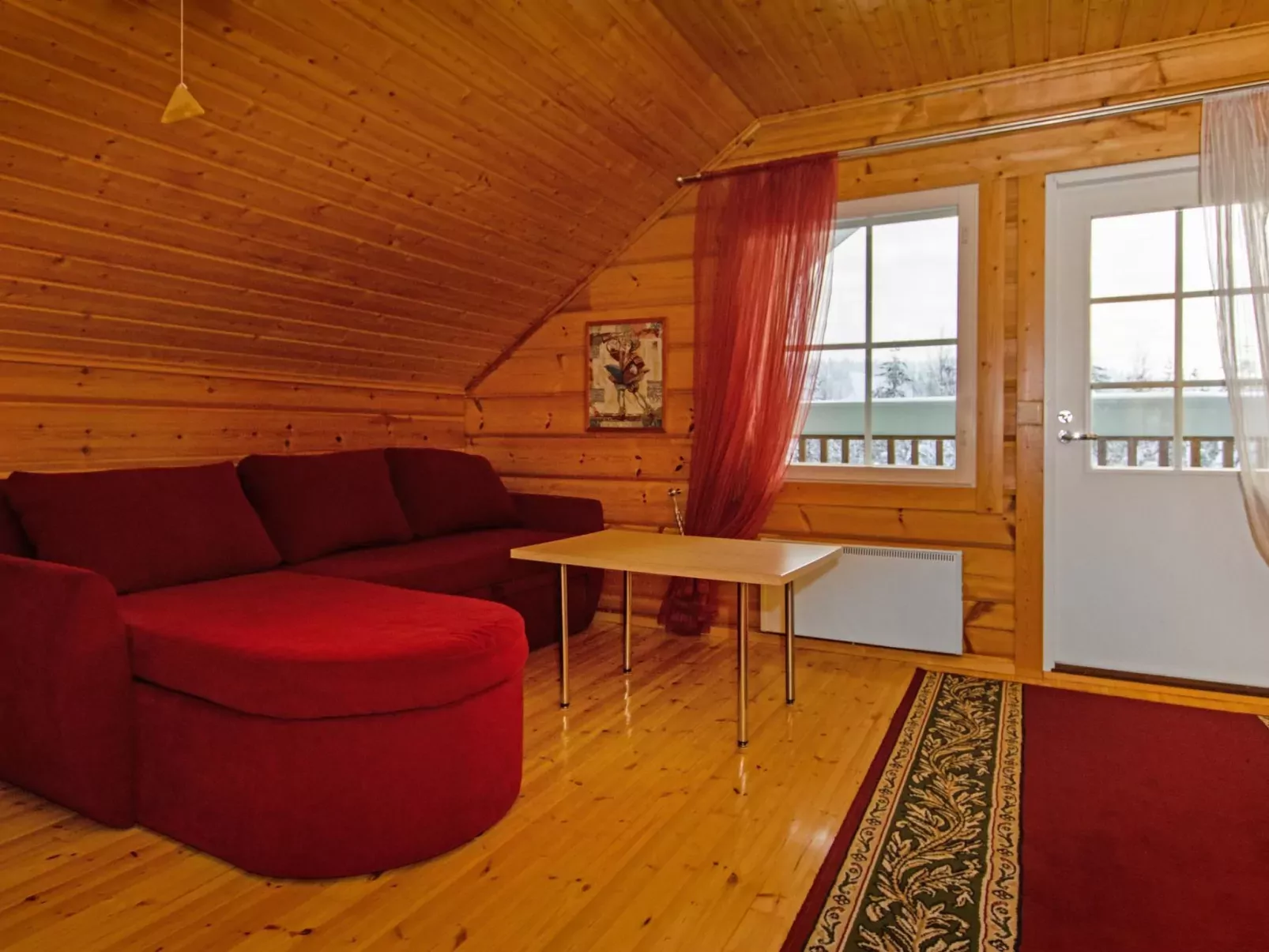 Lomataivas cottage-Drinnen