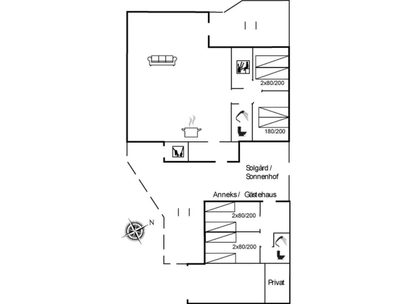 "Jobst" - 150m from the sea-Inside