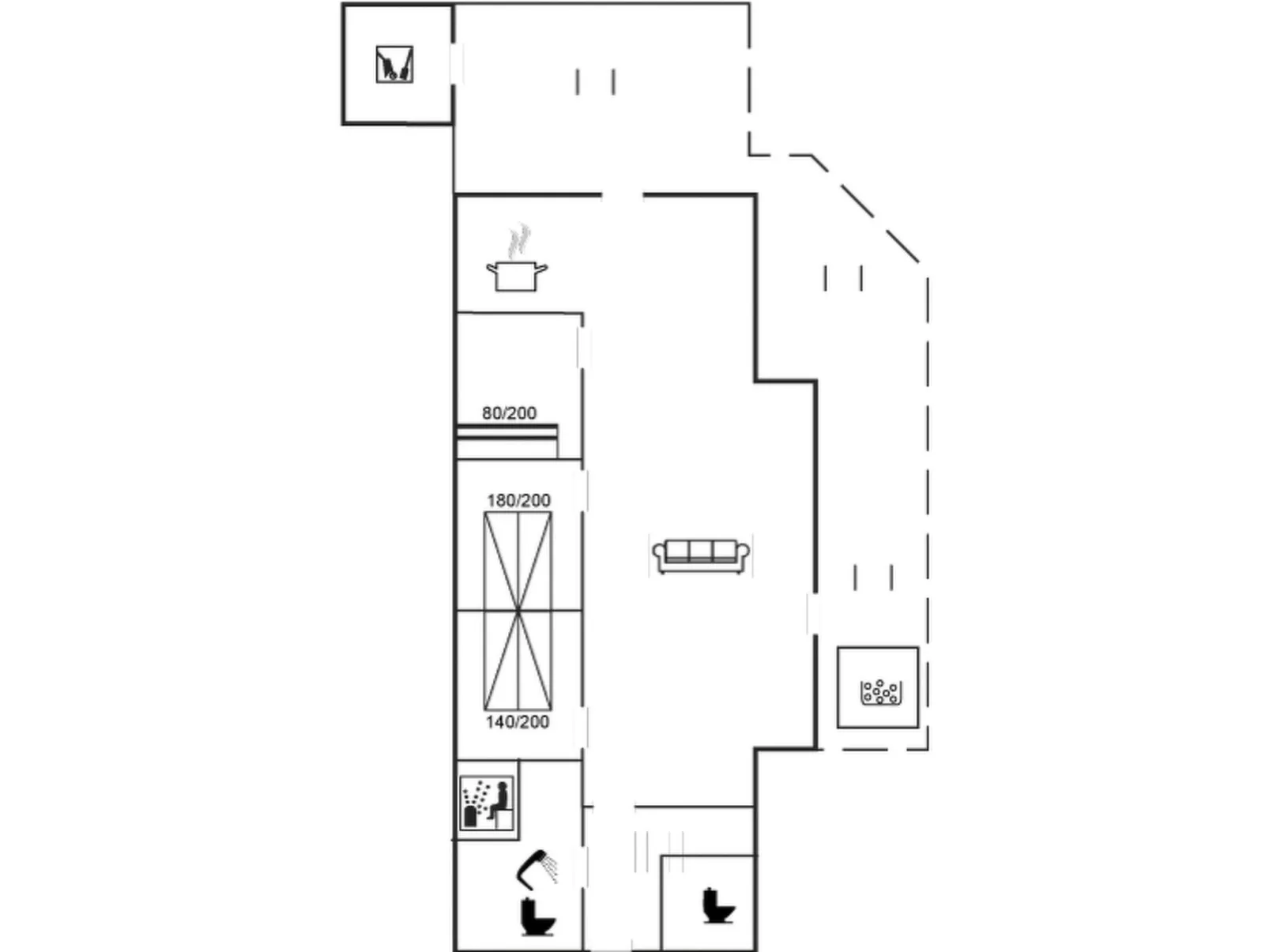 "Dufa" - 3.2km from the sea-Inside