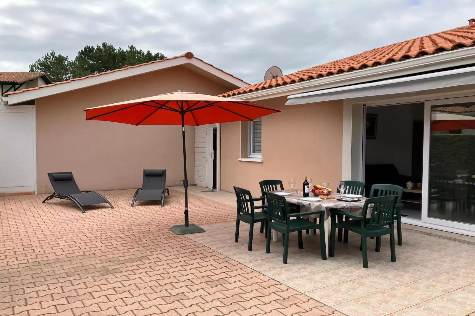 Terraced house Moliets-Terrace balcony