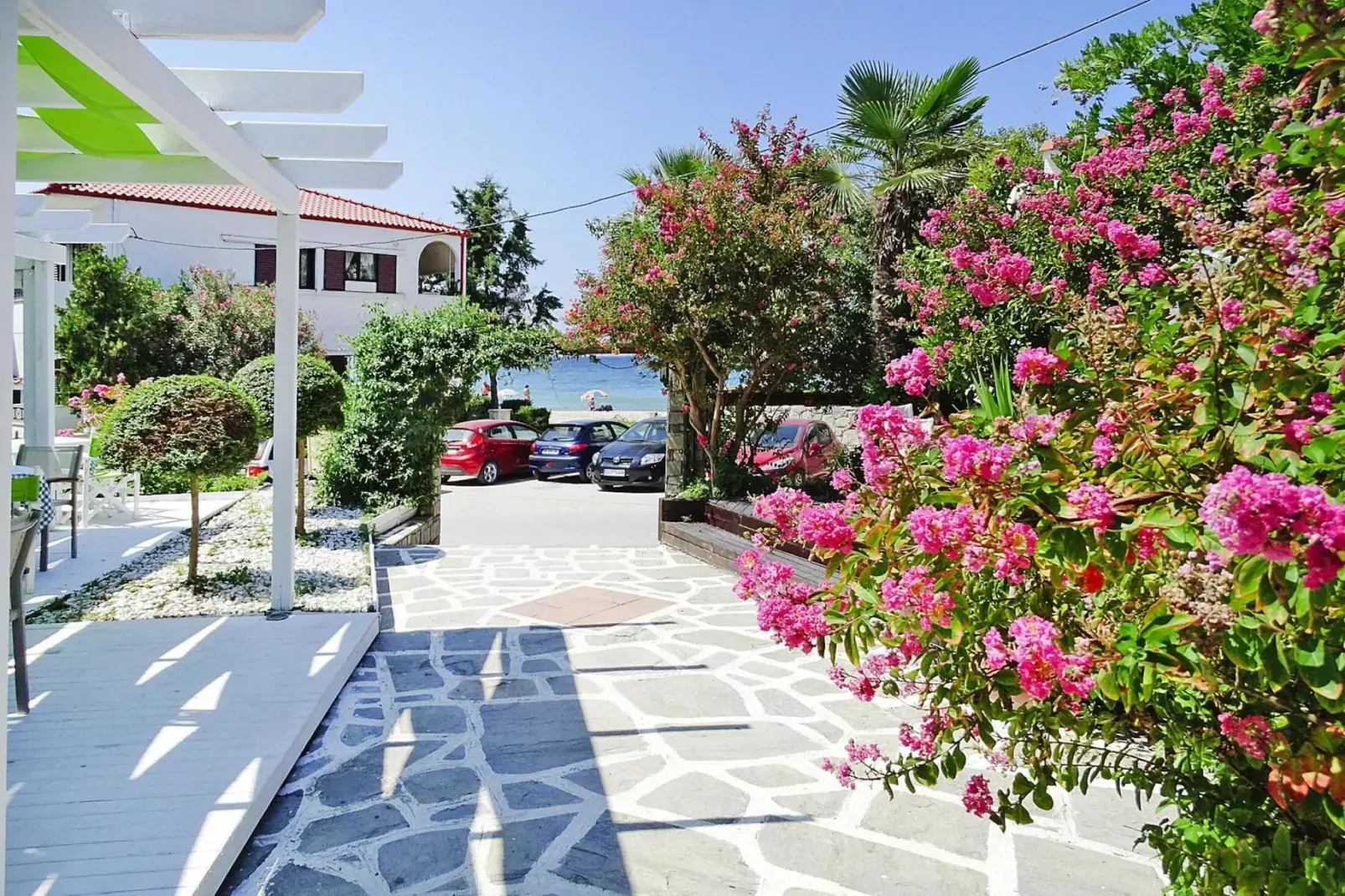 Apartments Ioli, Fourka-1 bedroom-Jardin d'été