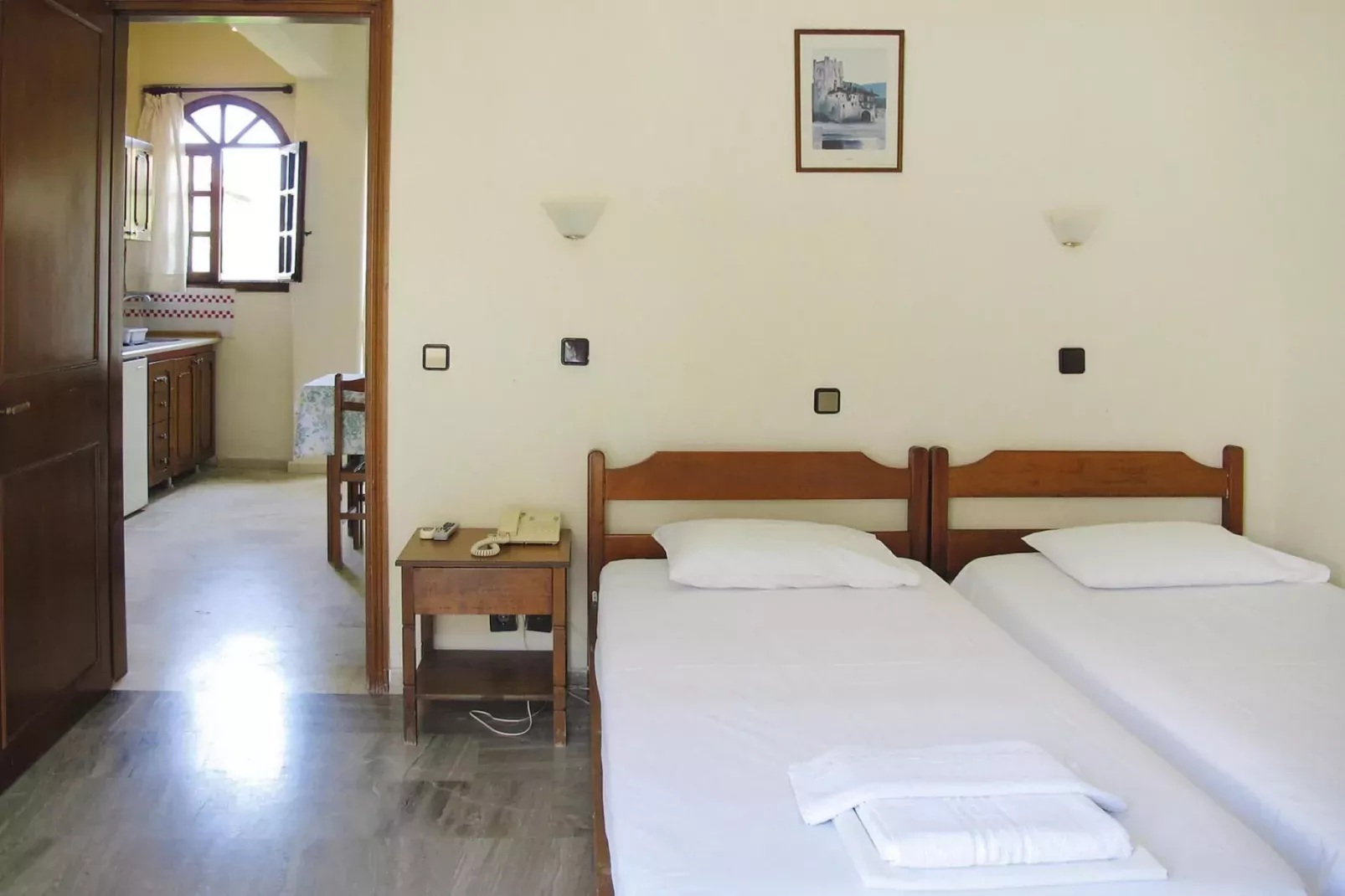 Holiday resort Ioli Village, Pefkochori-1 bedroom 3 pax-Chambre