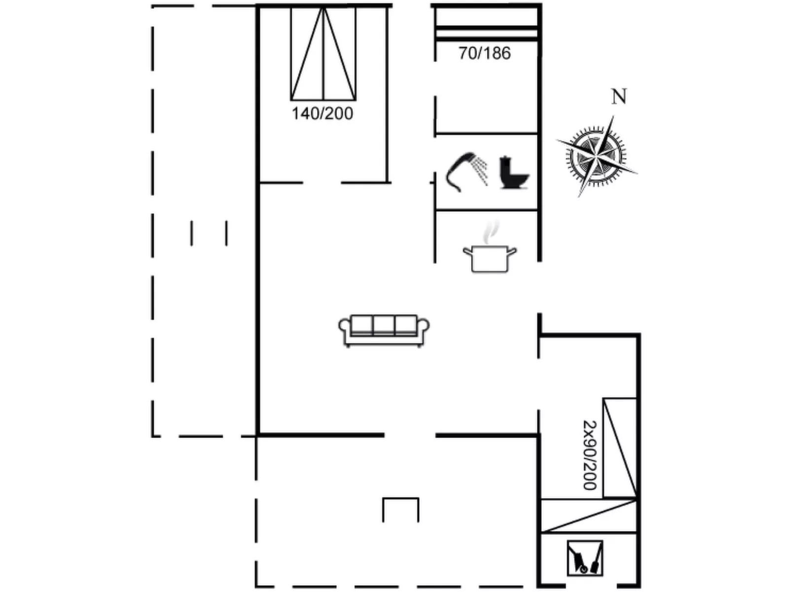 "Ilse" - 300m from the sea-Inside