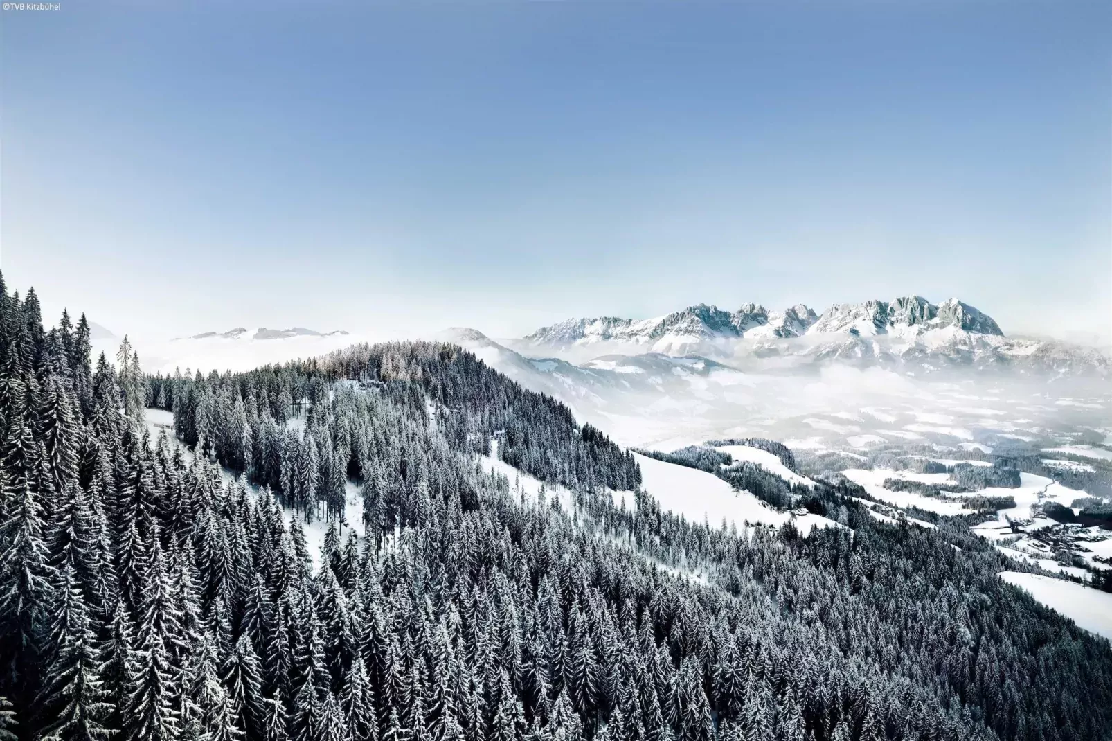 Chalet Ninni-Gebiet Winter 1 km