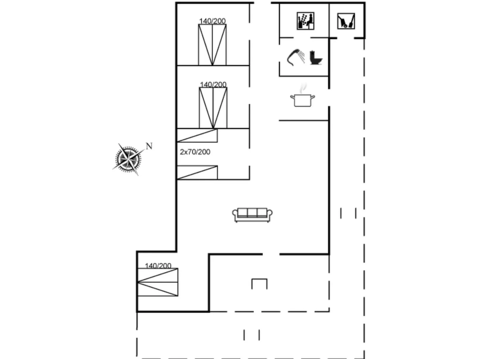 "Odmar" - 300m from the sea-Inside