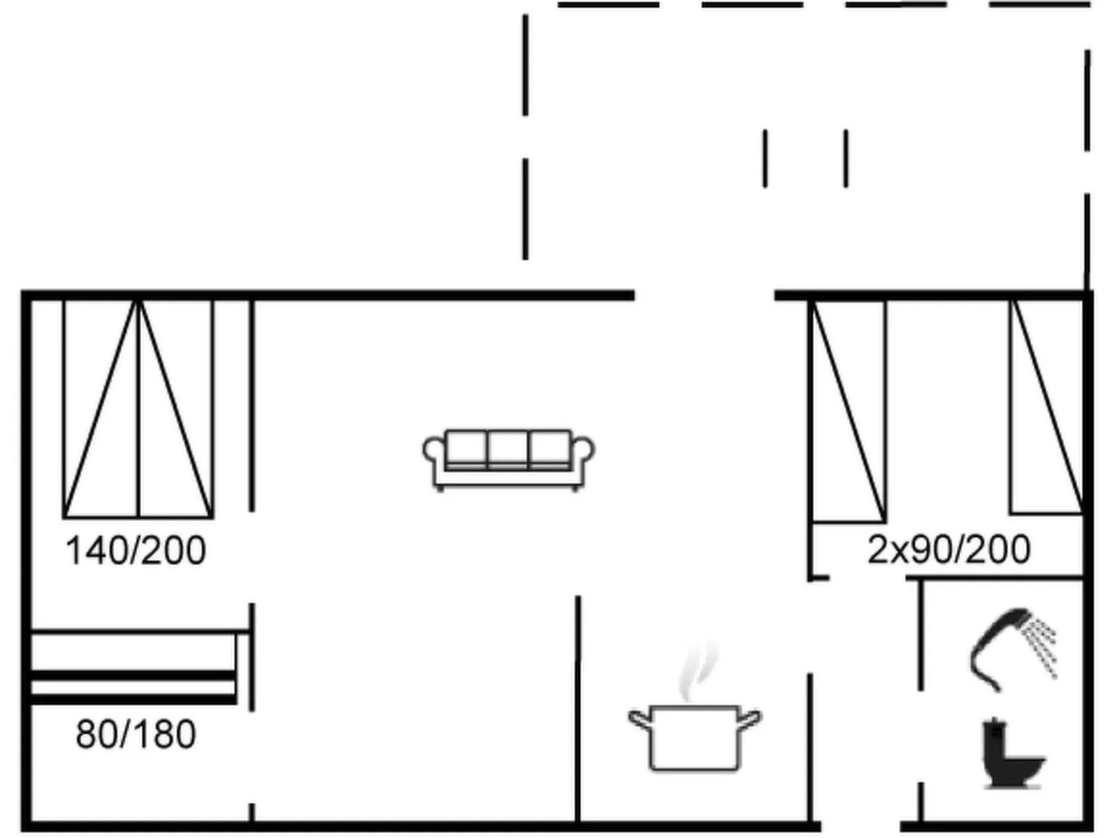 "Blakke" - 250m from the sea-Inside