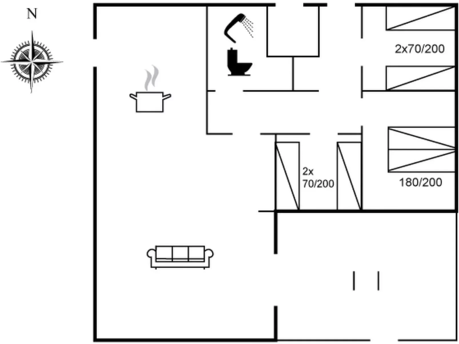 "Iken" - 500m from the sea-Inside