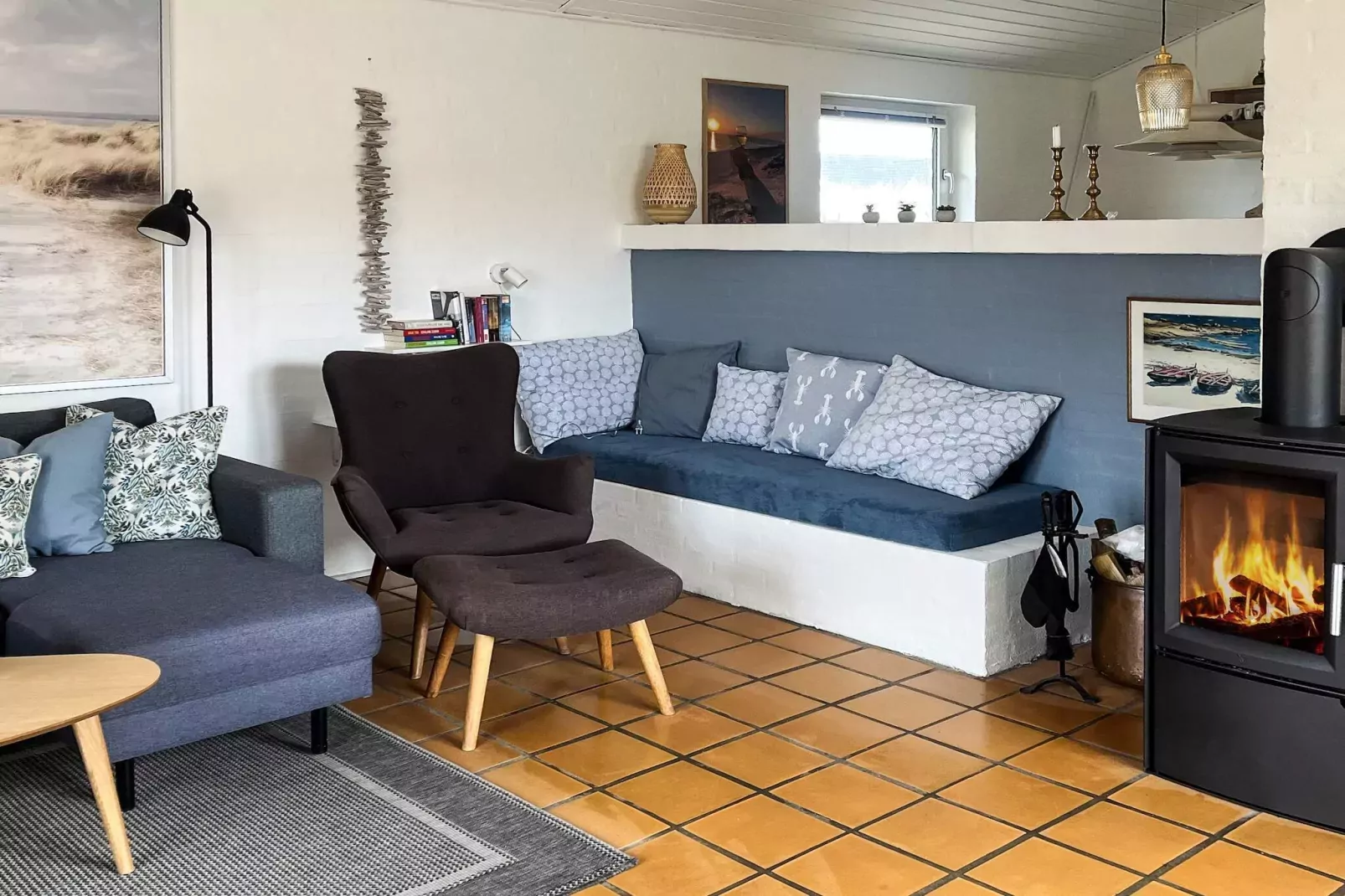 Maison de vacances pour 8 a Hvide Sande-Intérieur
