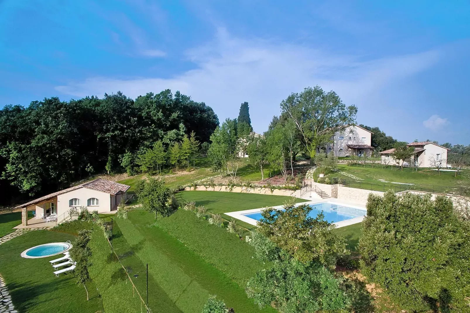 Ferienanlage Borgo della Meliana Gambassi Terme Typ Cottage Pool-Vue