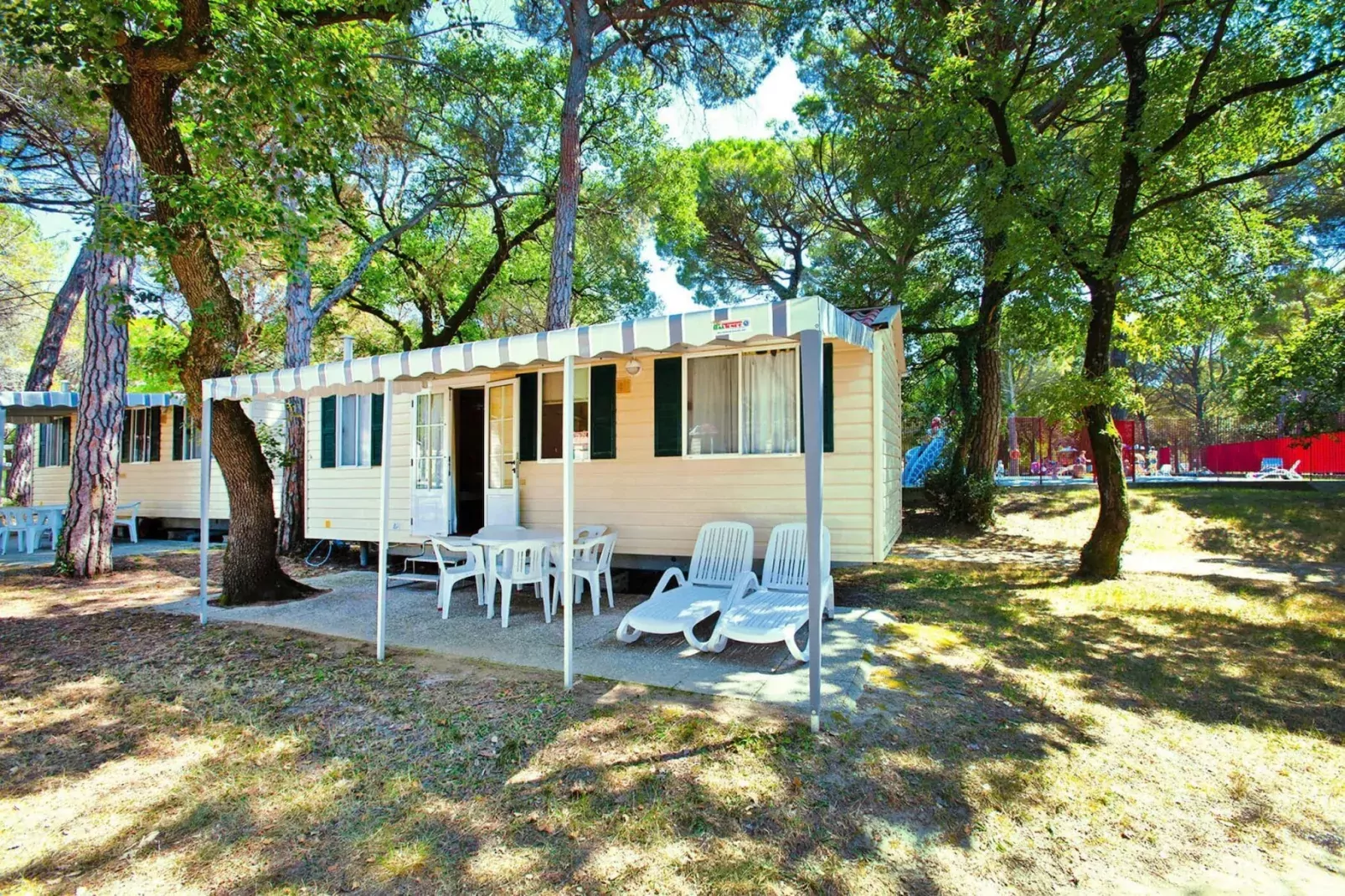 Mobile Homes Belvedere Grado-Green Holiday 5pax-Garten Sommer