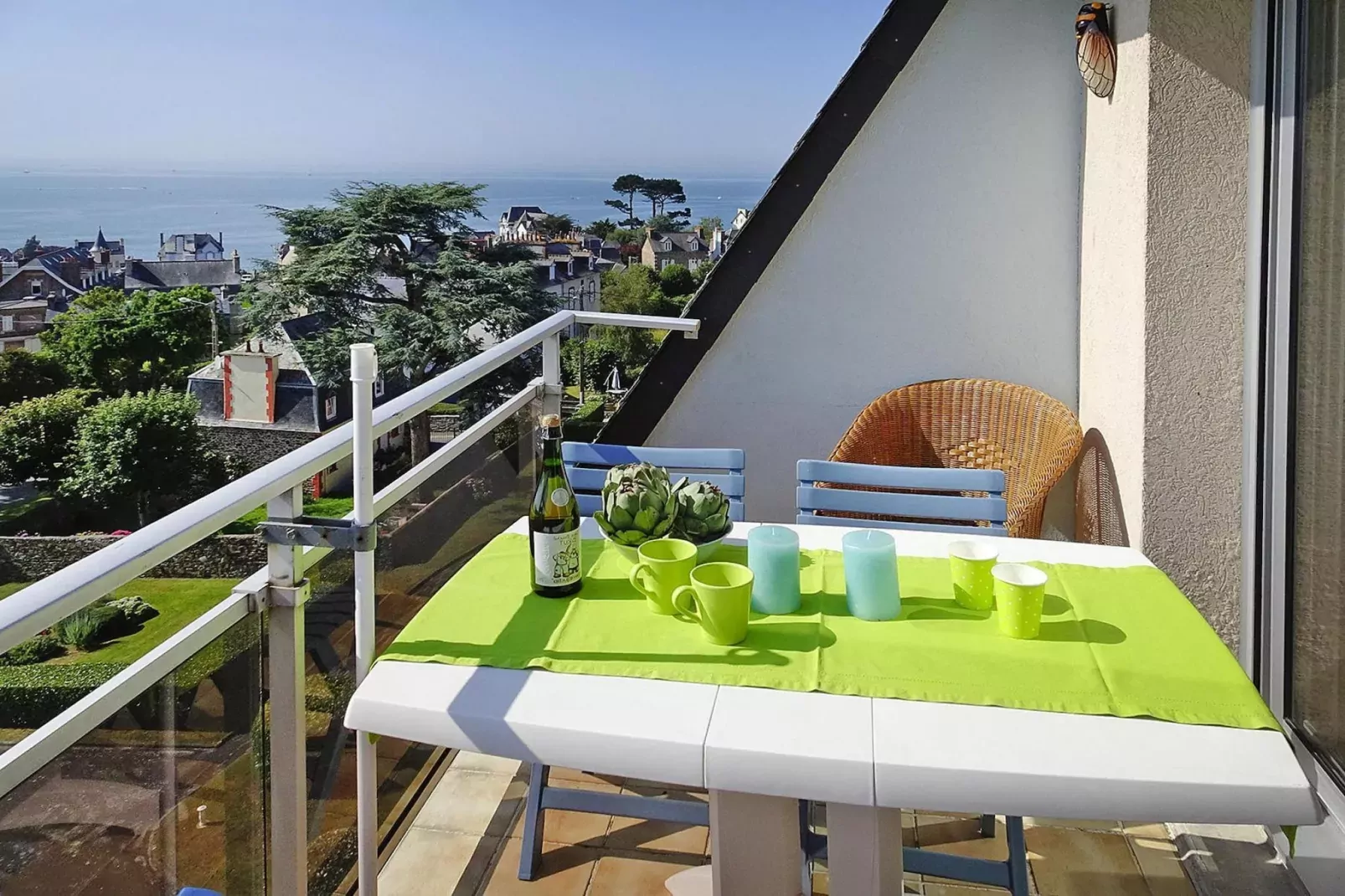 Holiday flat St Quay-Portrieux-Terrassenbalkon