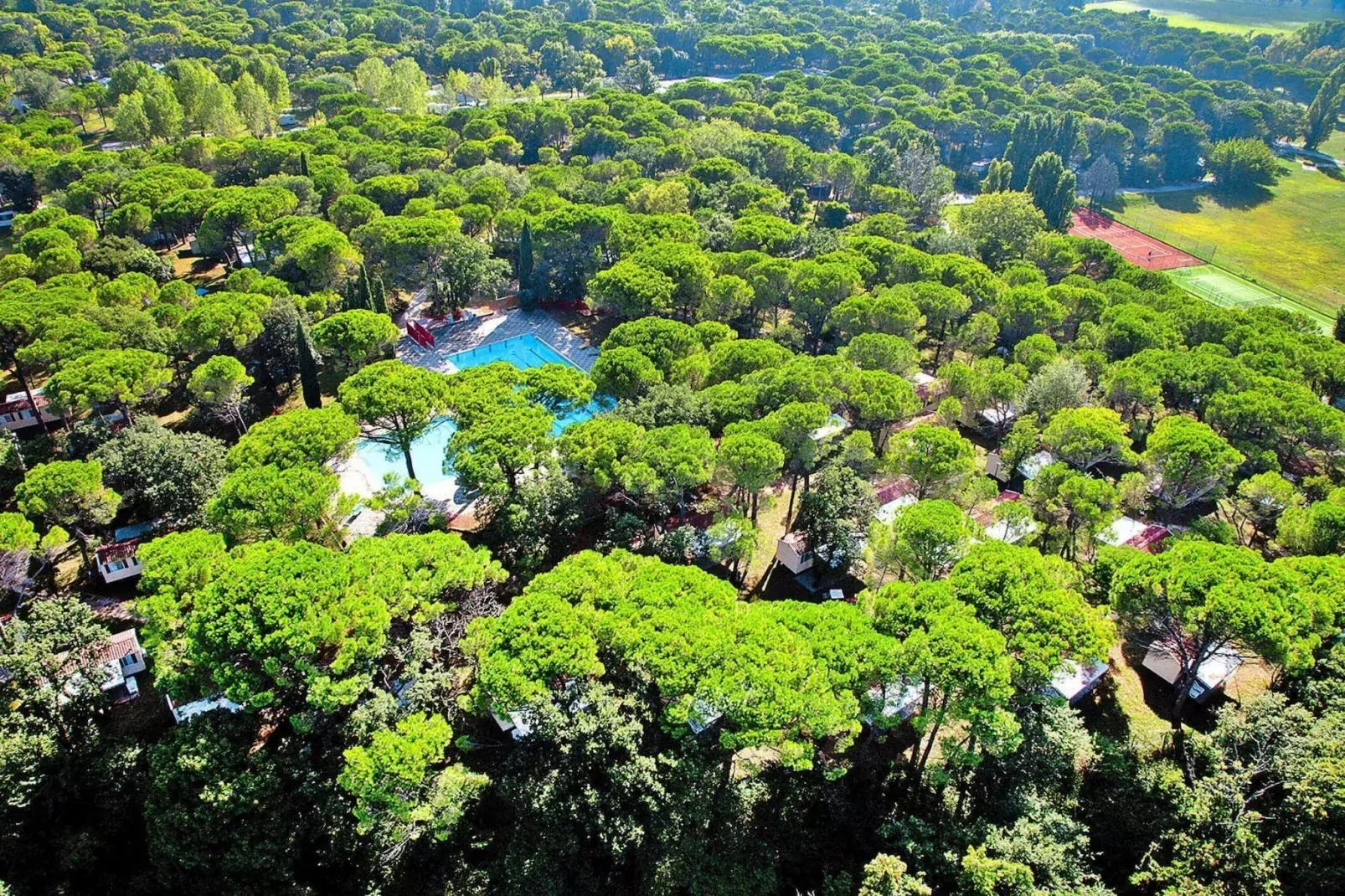 Mobile Homes Belvedere Grado-Green Holiday 5plus1pax-Aussicht