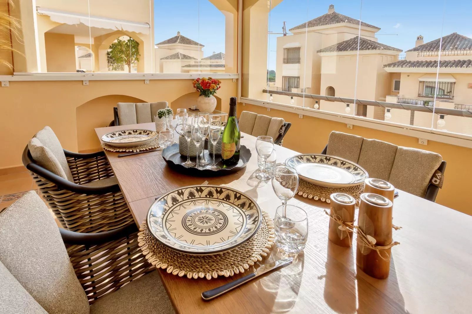 Amazing sea views Hacienda Elviria-Terrace