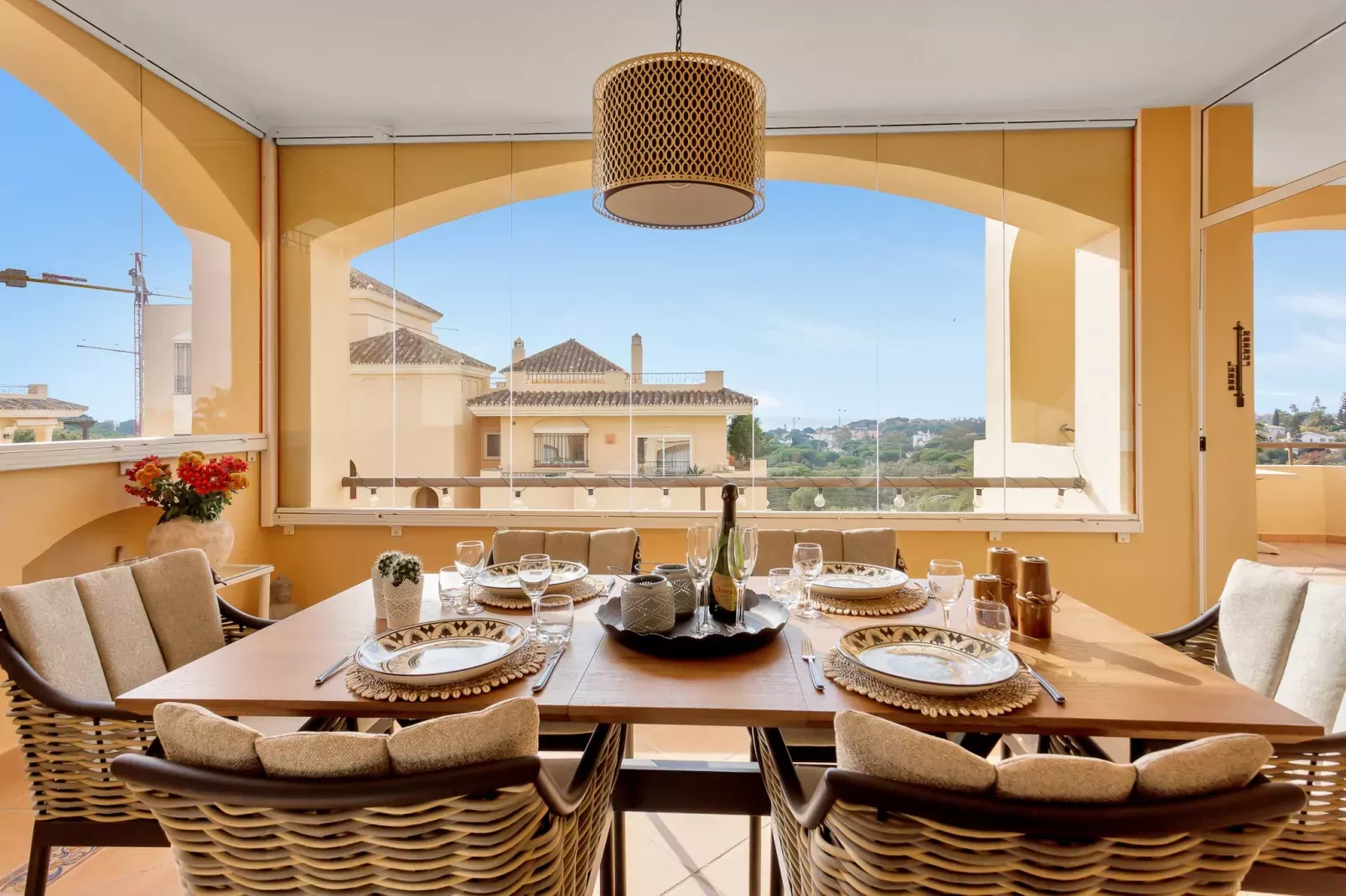 Amazing sea views Hacienda Elviria-Terrace